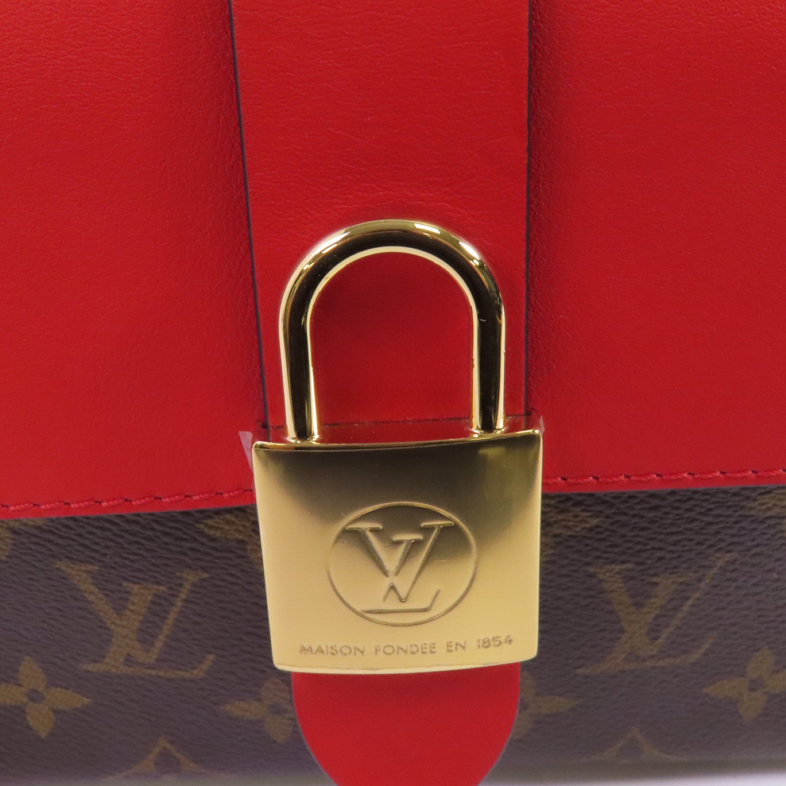 LOUIS VUITTON Monogram Locky BB金扣手挽肩背兩用袋