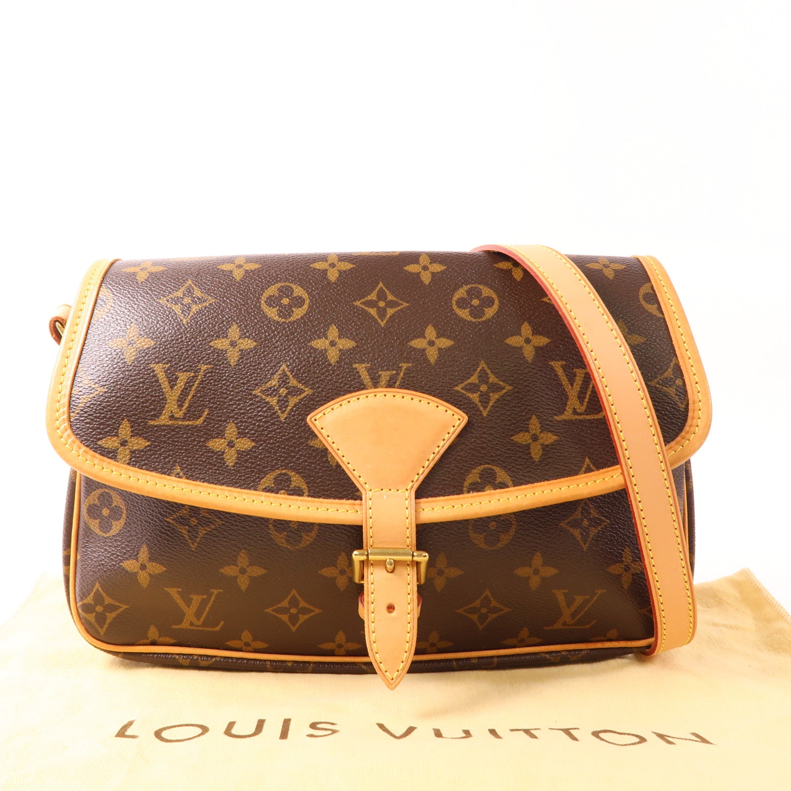 LOUIS VUITTON Monogram Sologne金扣肩背袋