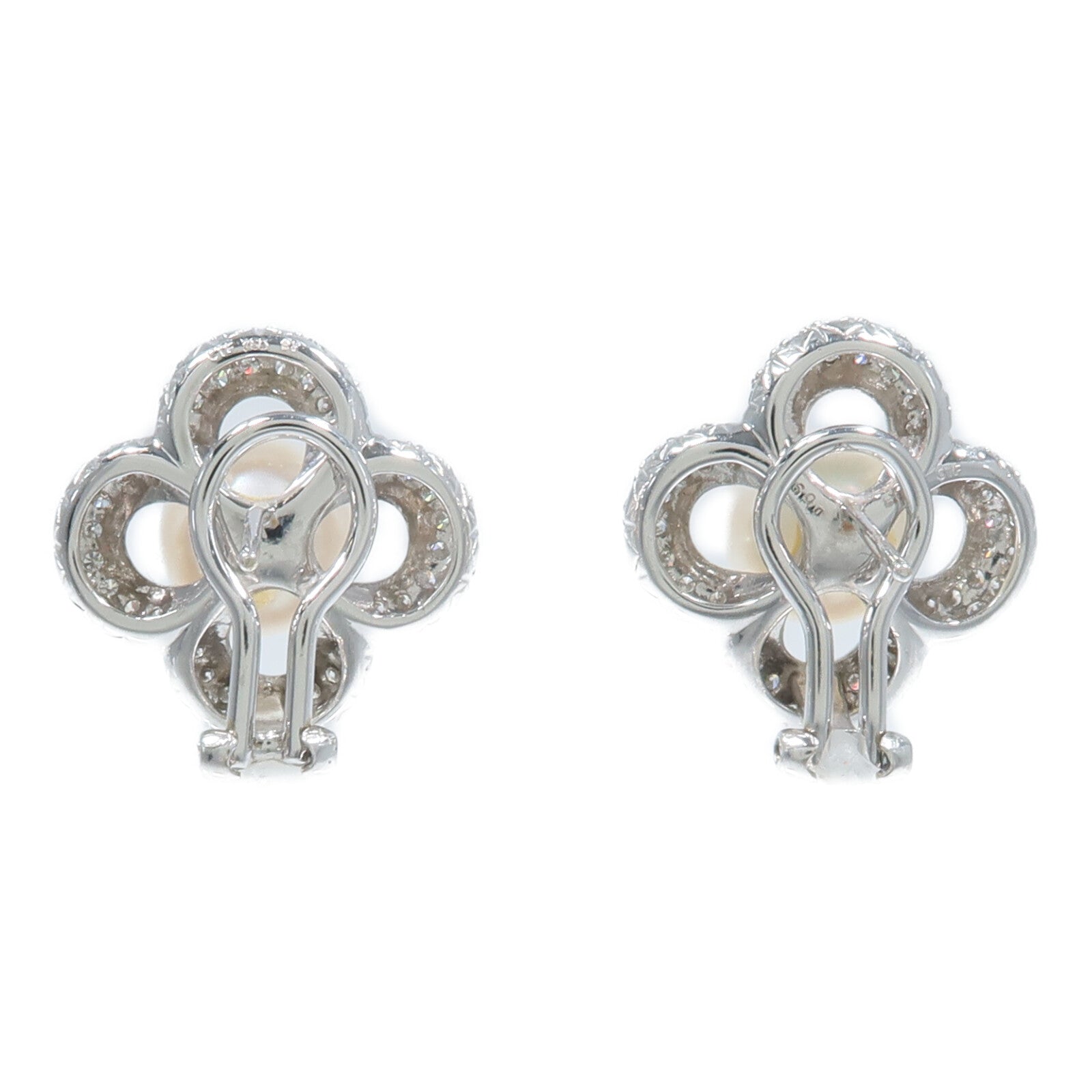 JEWELRY 18K白金Pearl Diamond Earring珍珠/鑽石耳環
