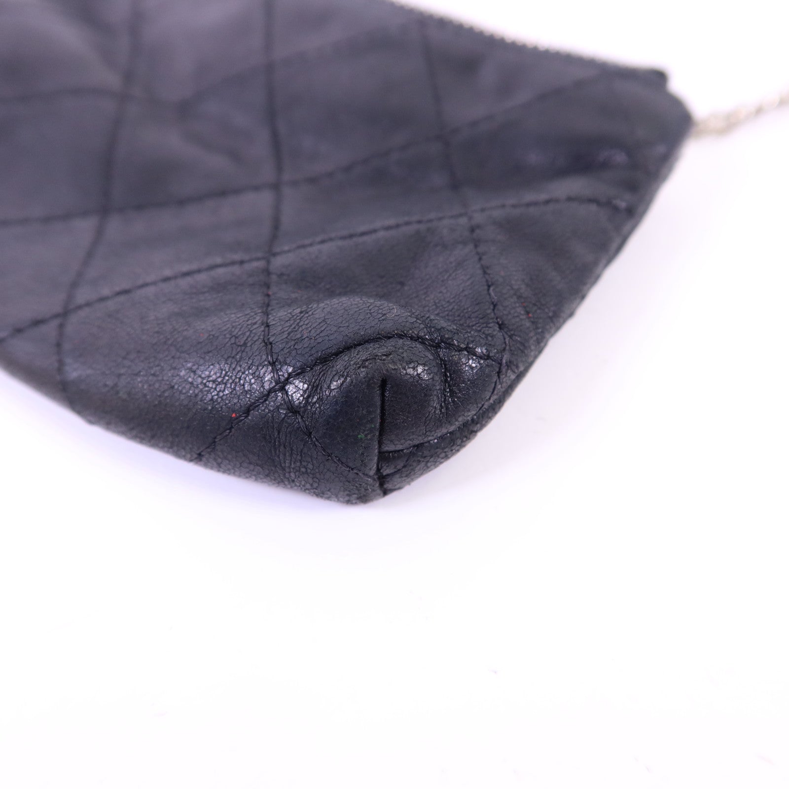 CHANEL 羊皮皮革Coin Case銀扣零錢包