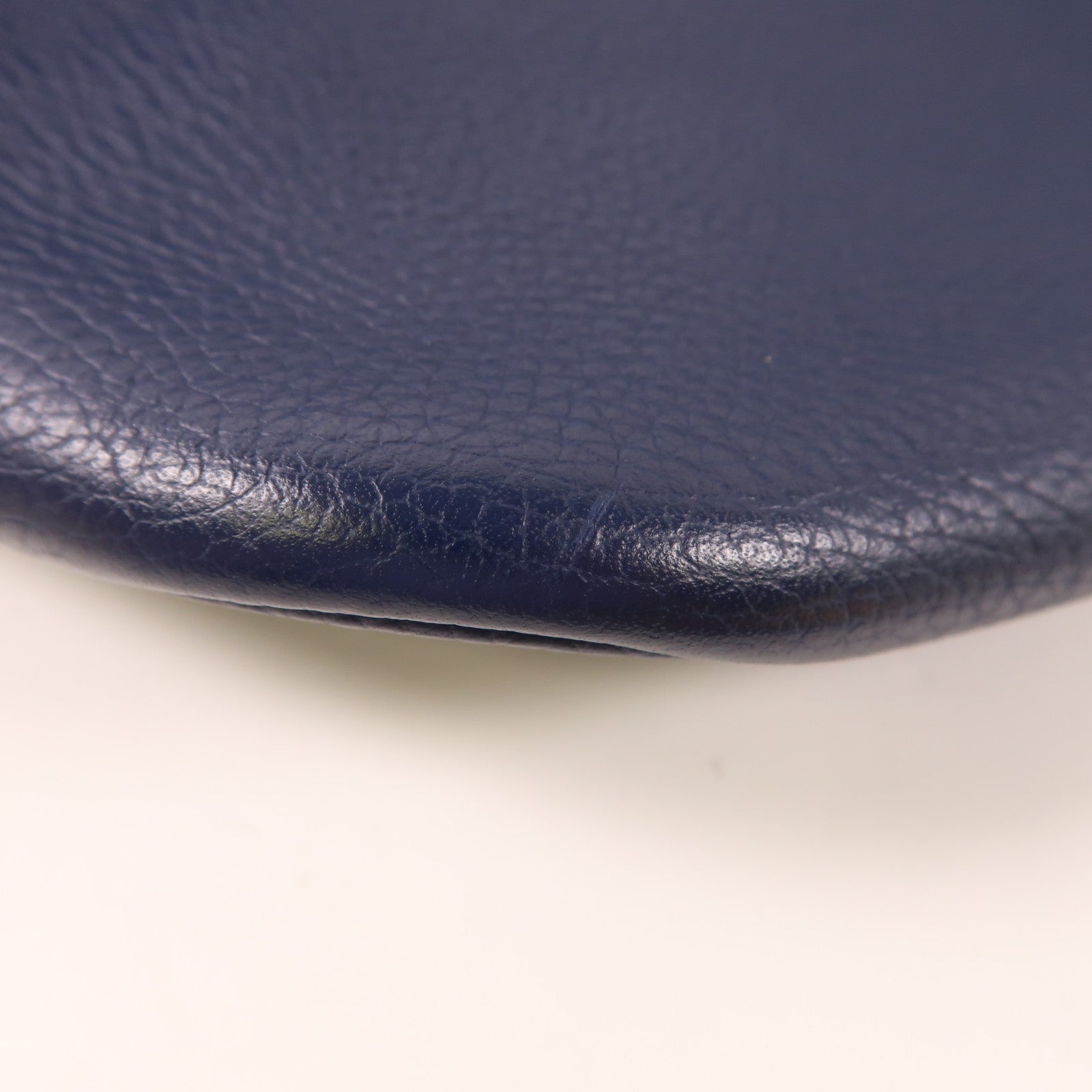 HERMES Clemence皮革Picotin GM銀扣手挽袋Bleu Nuit