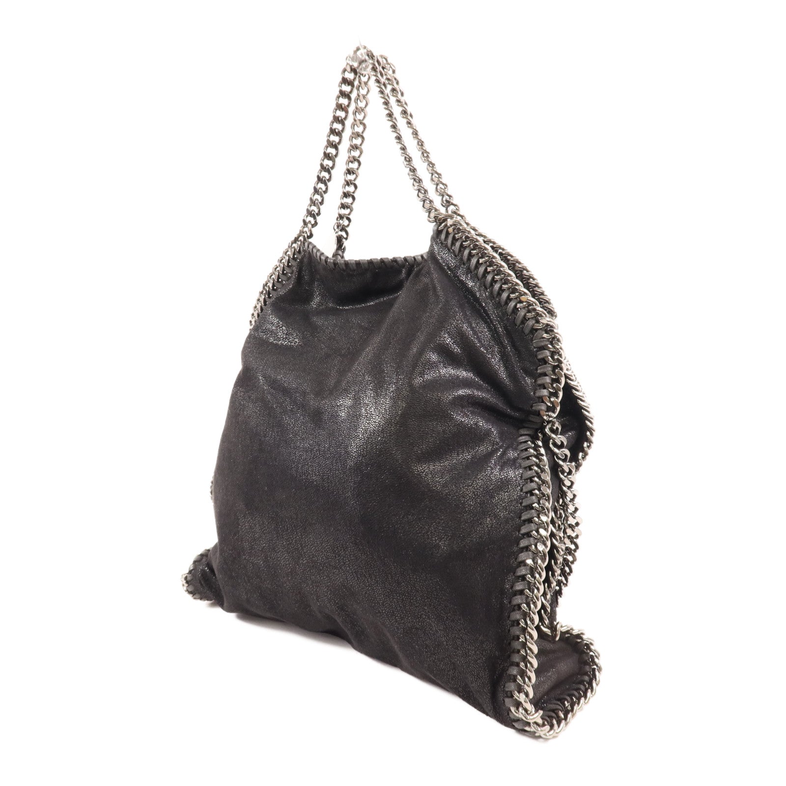 Stella McCartney 聚酯纖維2 Way Shoulder Bag銀扣手挽肩背兩用袋