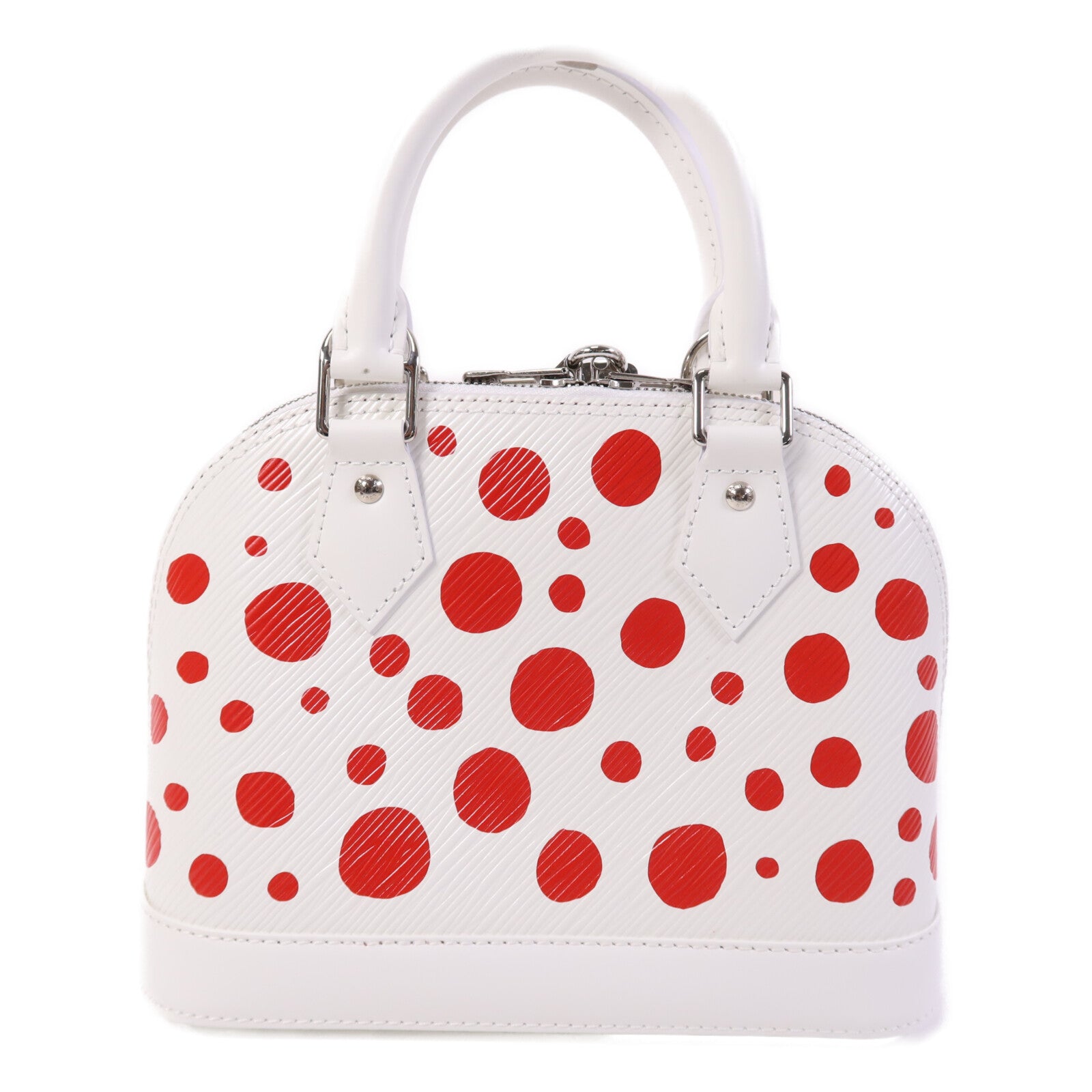 LOUIS VUITTON Epi Alma BB x Yayoi Kusama銀扣手挽肩背兩用袋