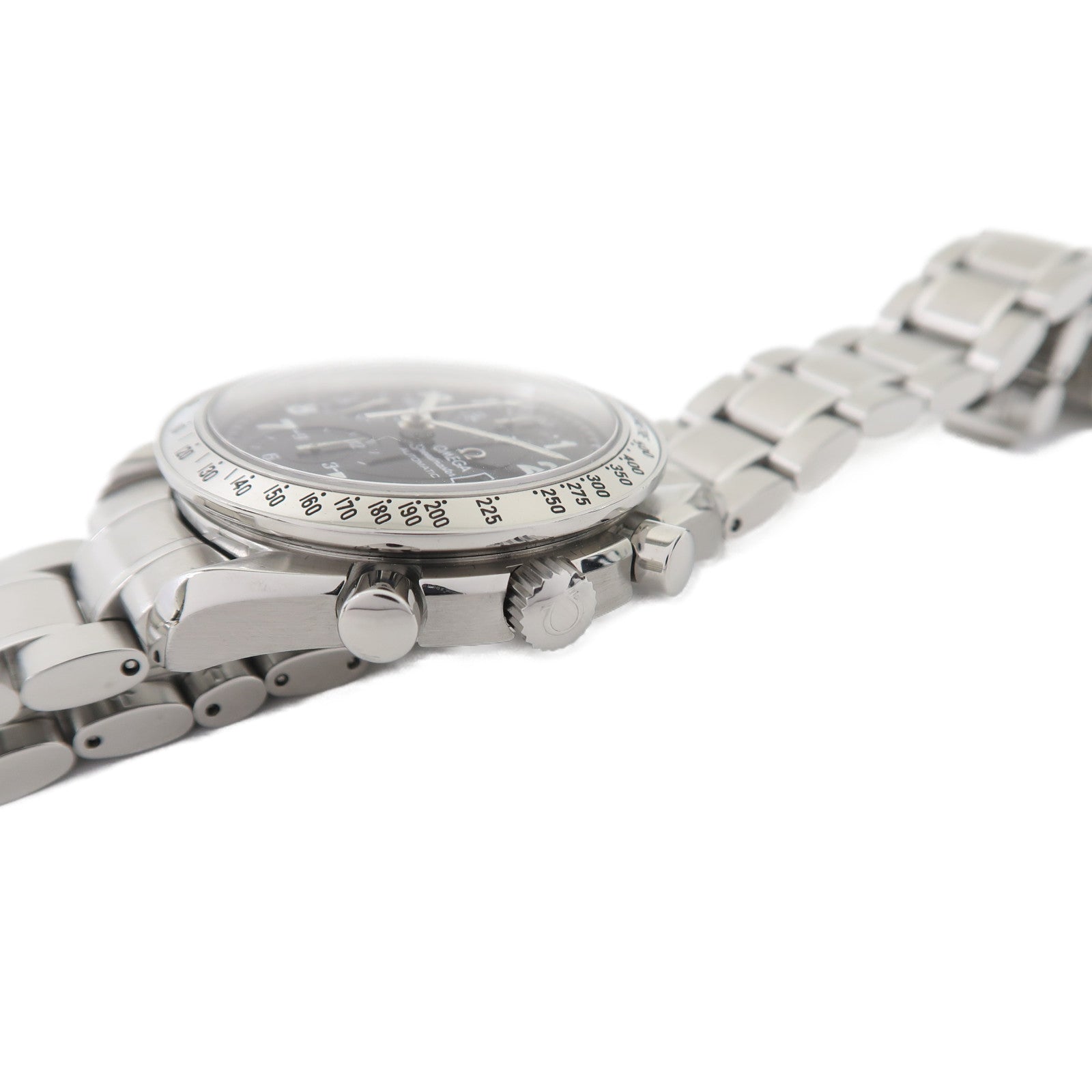 OMEGA Speedmaster Date不鏽鋼手錶自動機芯黑色