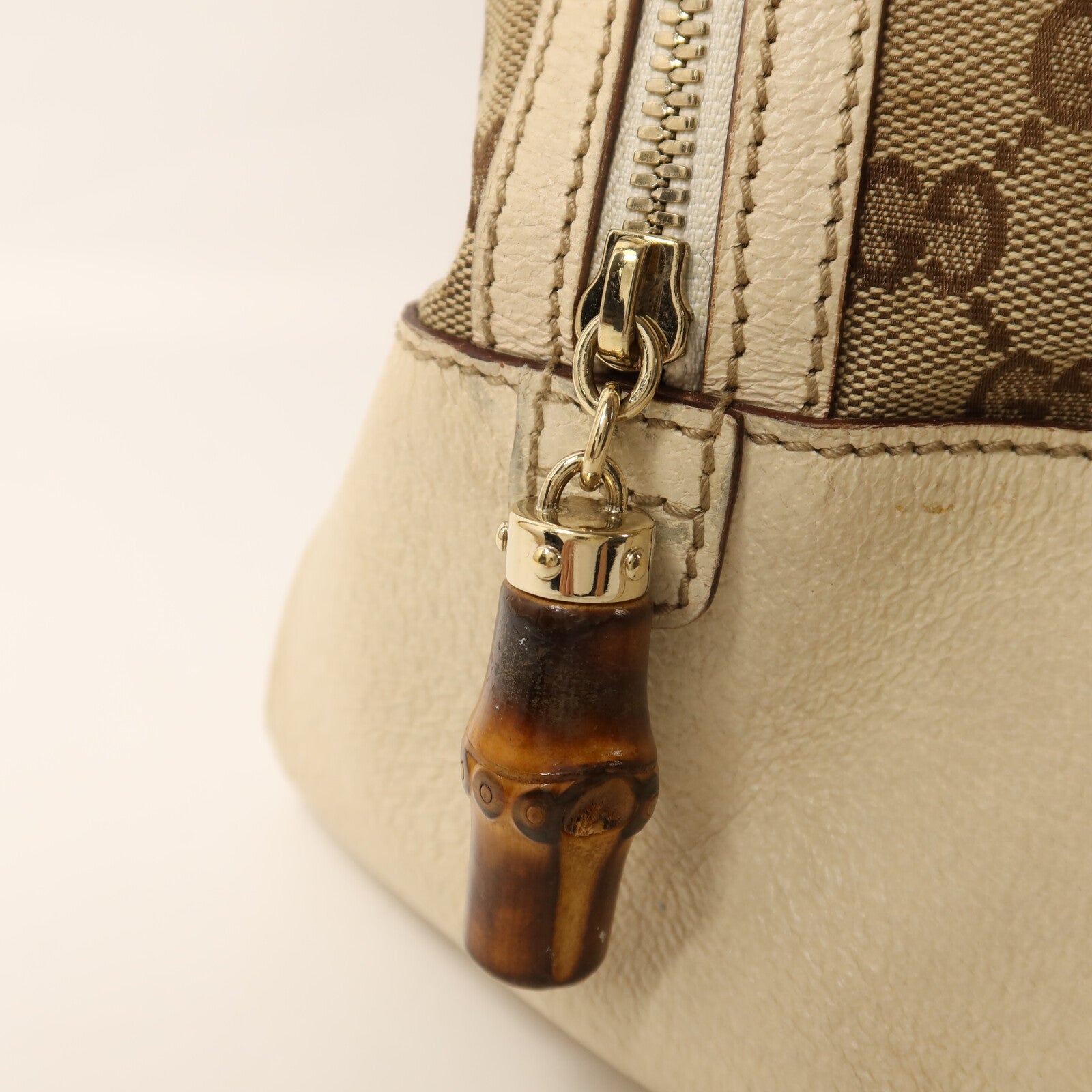 GUCCI 帆布Handle Bag金扣手挽袋