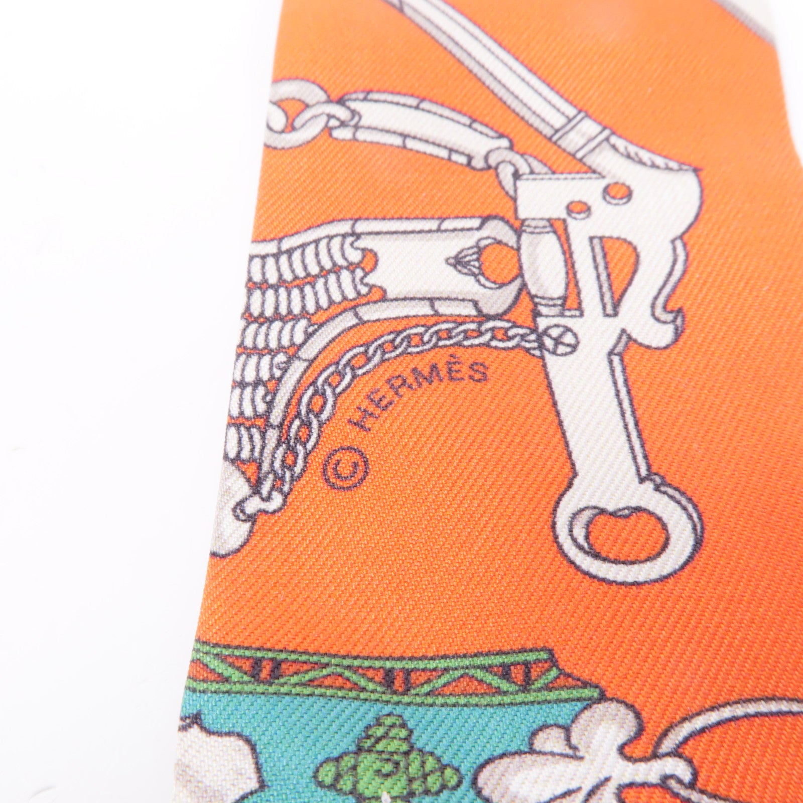 HERMES 絲質Twilly絲巾