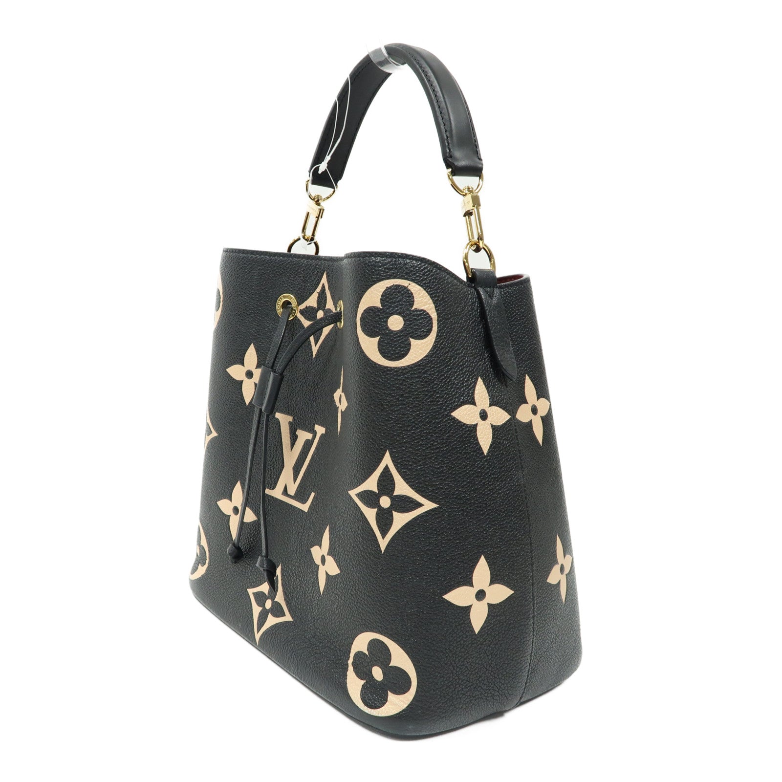 LOUIS VUITTON 【激減優惠】Monogram Empreinte NeoNoe MM金扣手挽肩背兩用袋黑色