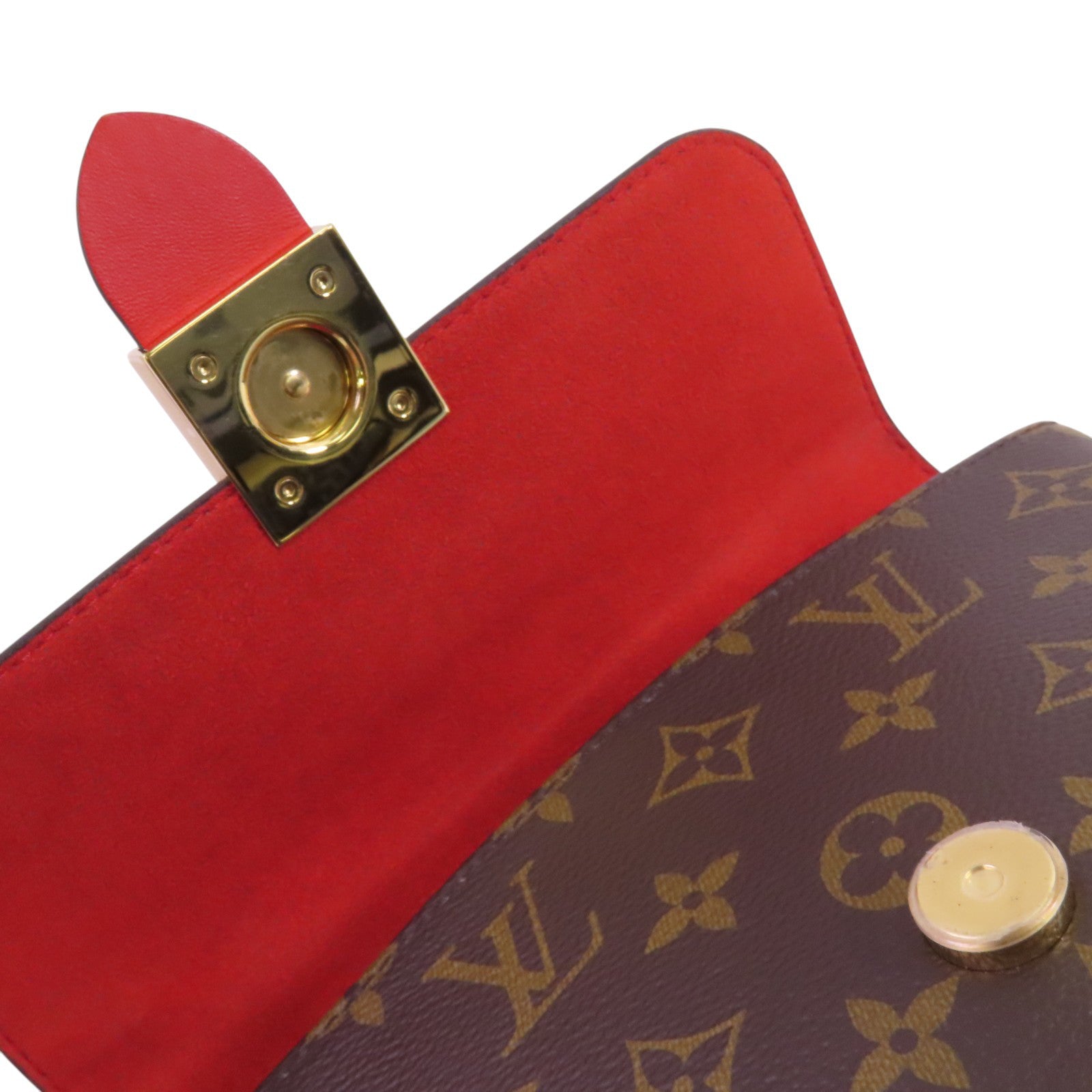 LOUIS VUITTON Monogram Locky BB金扣手挽肩背兩用袋