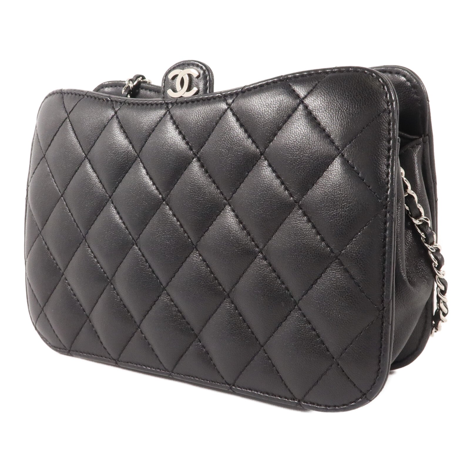 CHANEL 羊皮皮革Chain Shoulder鏈帶肩背袋