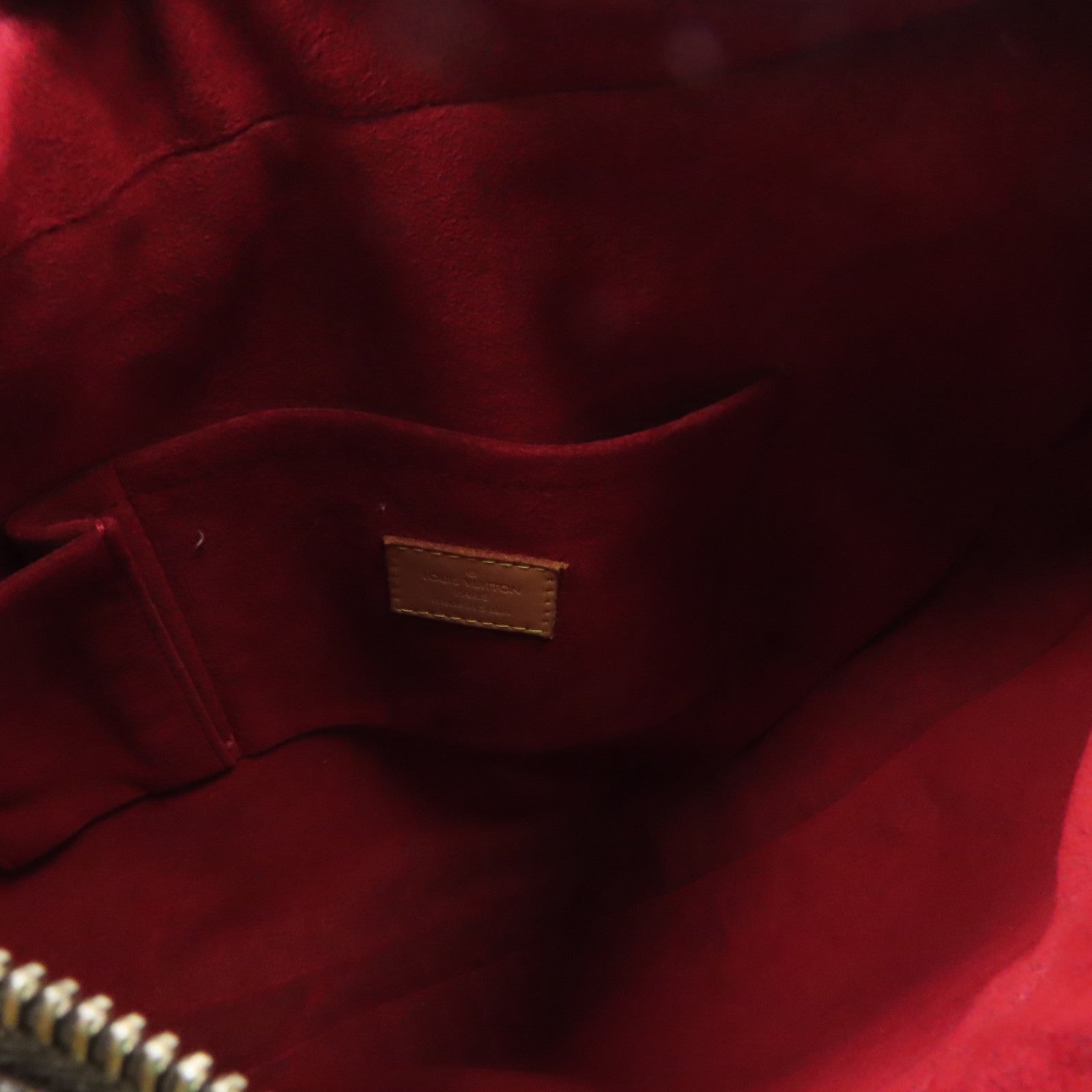 LOUIS VUITTON Monogram Croissant GM金扣肩背袋啡色