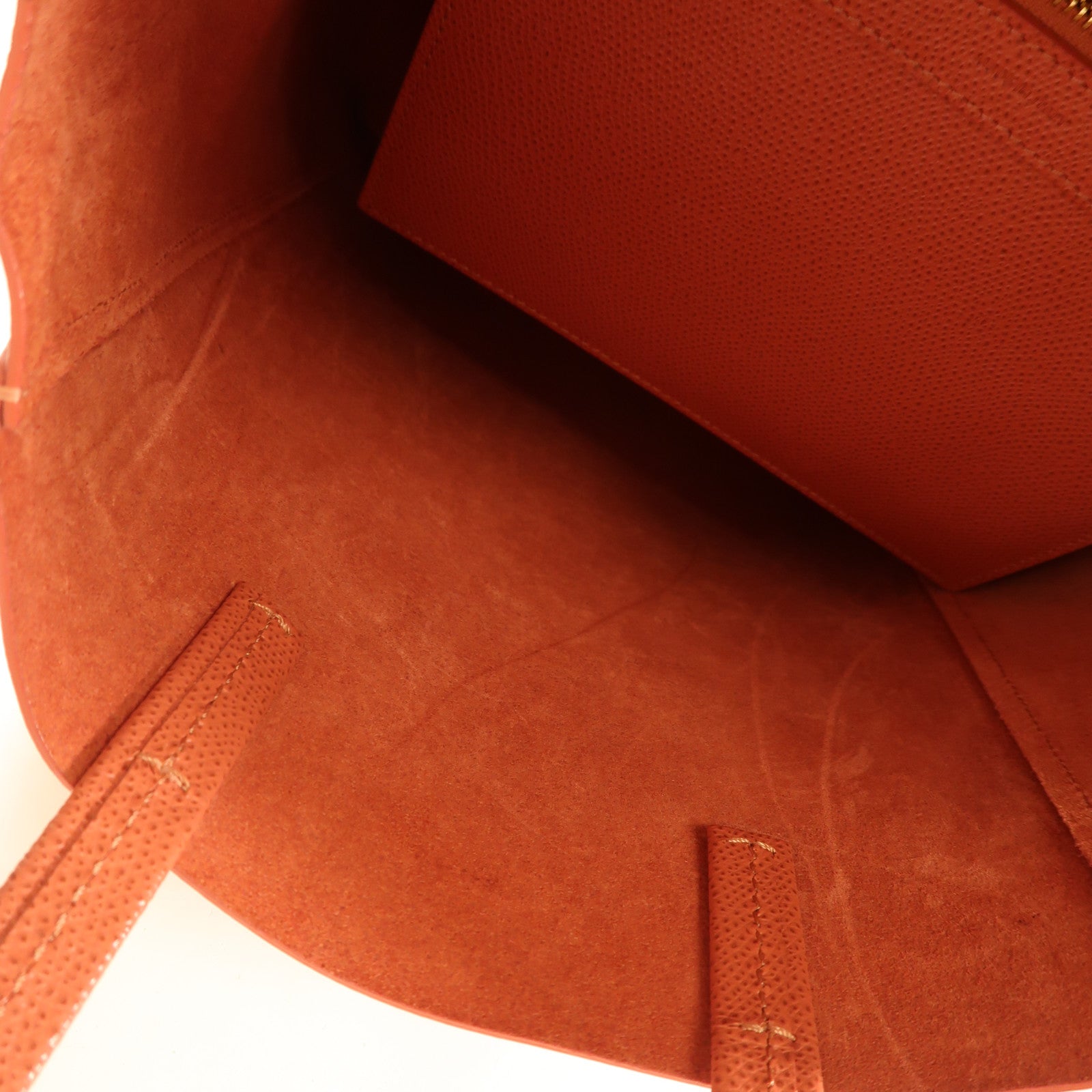 CELINE GHWV ertical Small Cabas 2 Way Bag 402412 Calfskin Leather Apricot