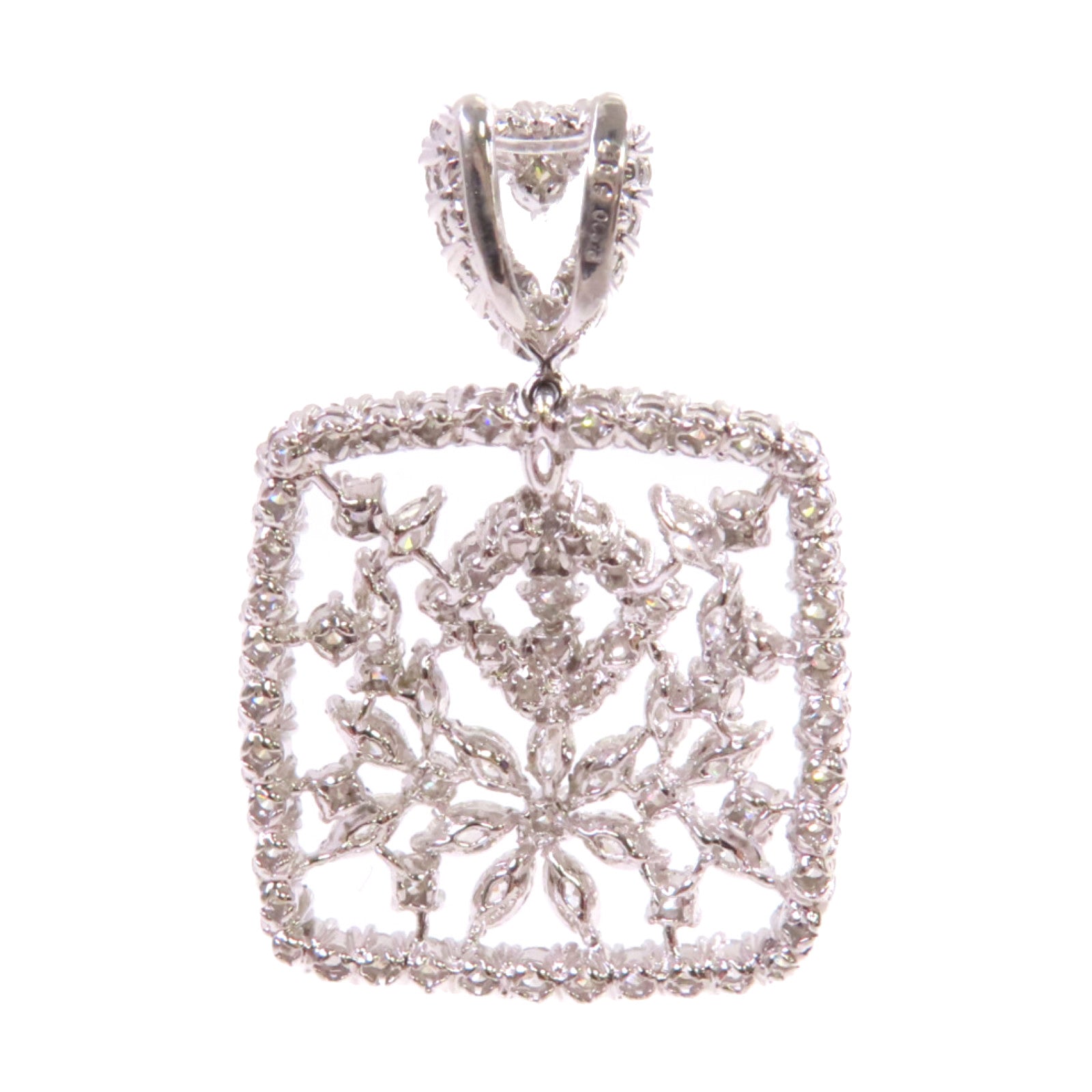 JEWELRY PT900鉑金/3.07ct鑚石Diamond Pendant Top吊墜