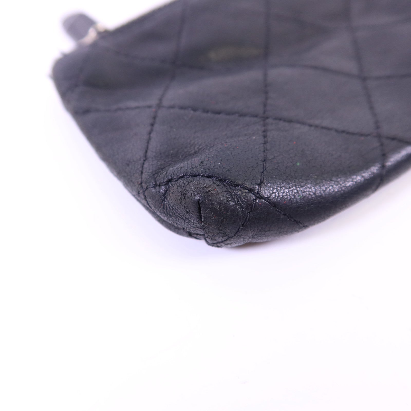 CHANEL 羊皮皮革Coin Case銀扣零錢包