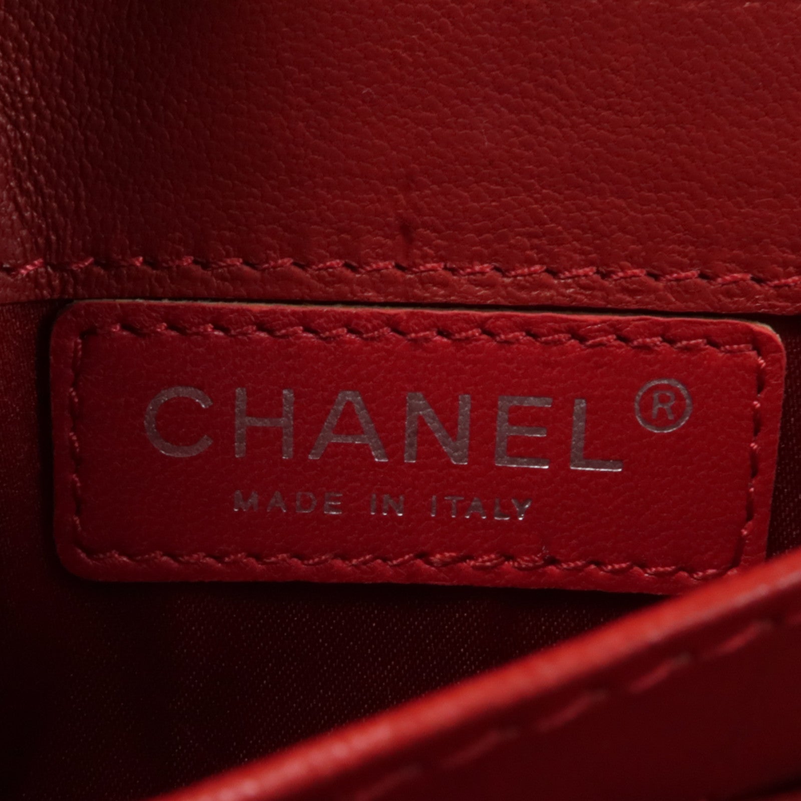 CHANEL 漆皮皮革Chain Shoulder Bag銀扣鏈帶肩背袋