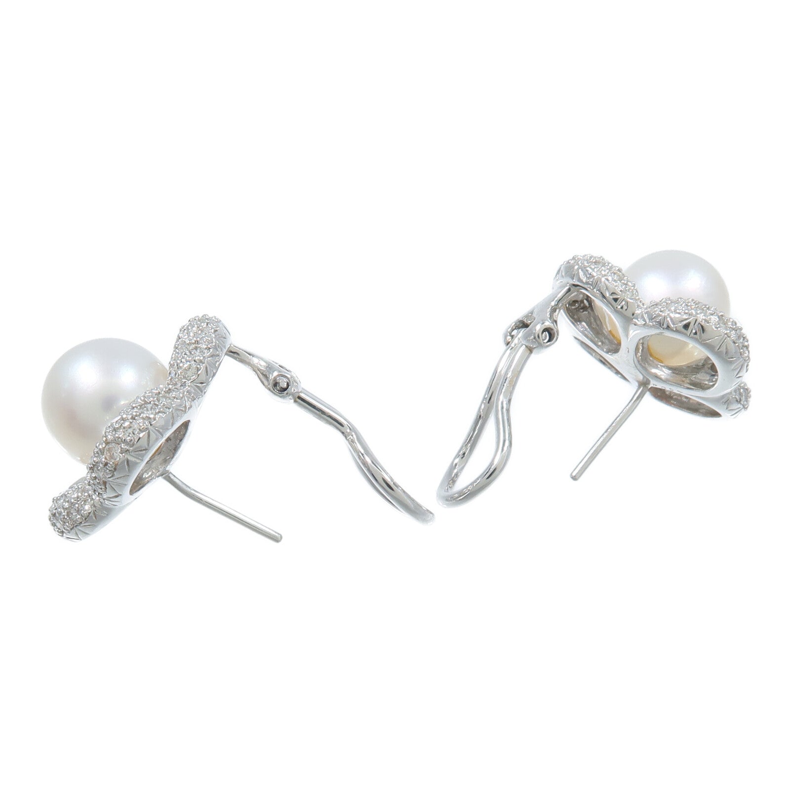 JEWELRY 18K白金Pearl Diamond Earring珍珠/鑽石耳環