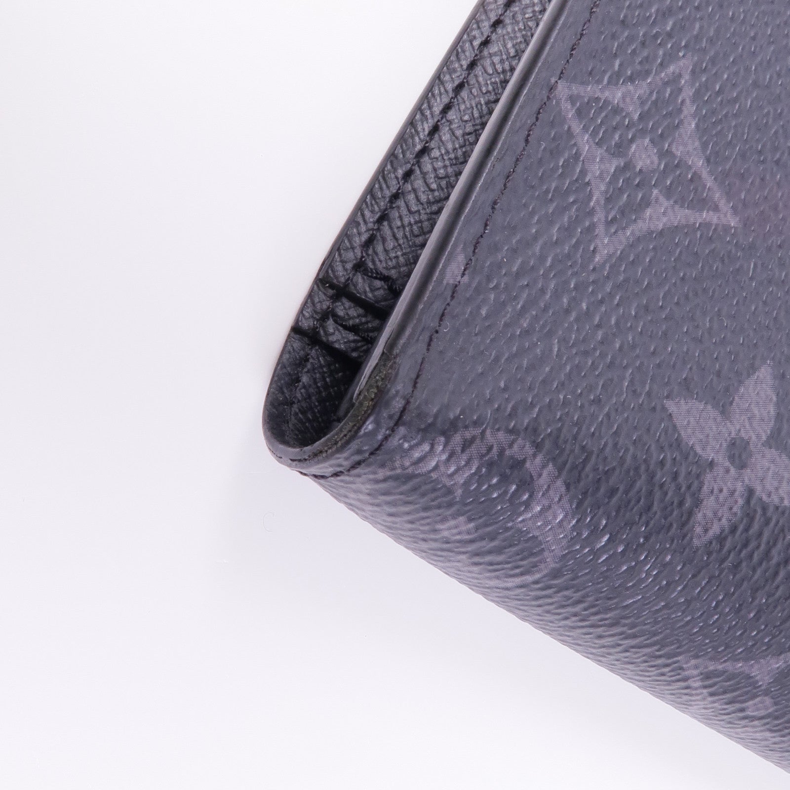 LOUIS VUITTON Monogram Eclipse Brazza銀扣長錢包
