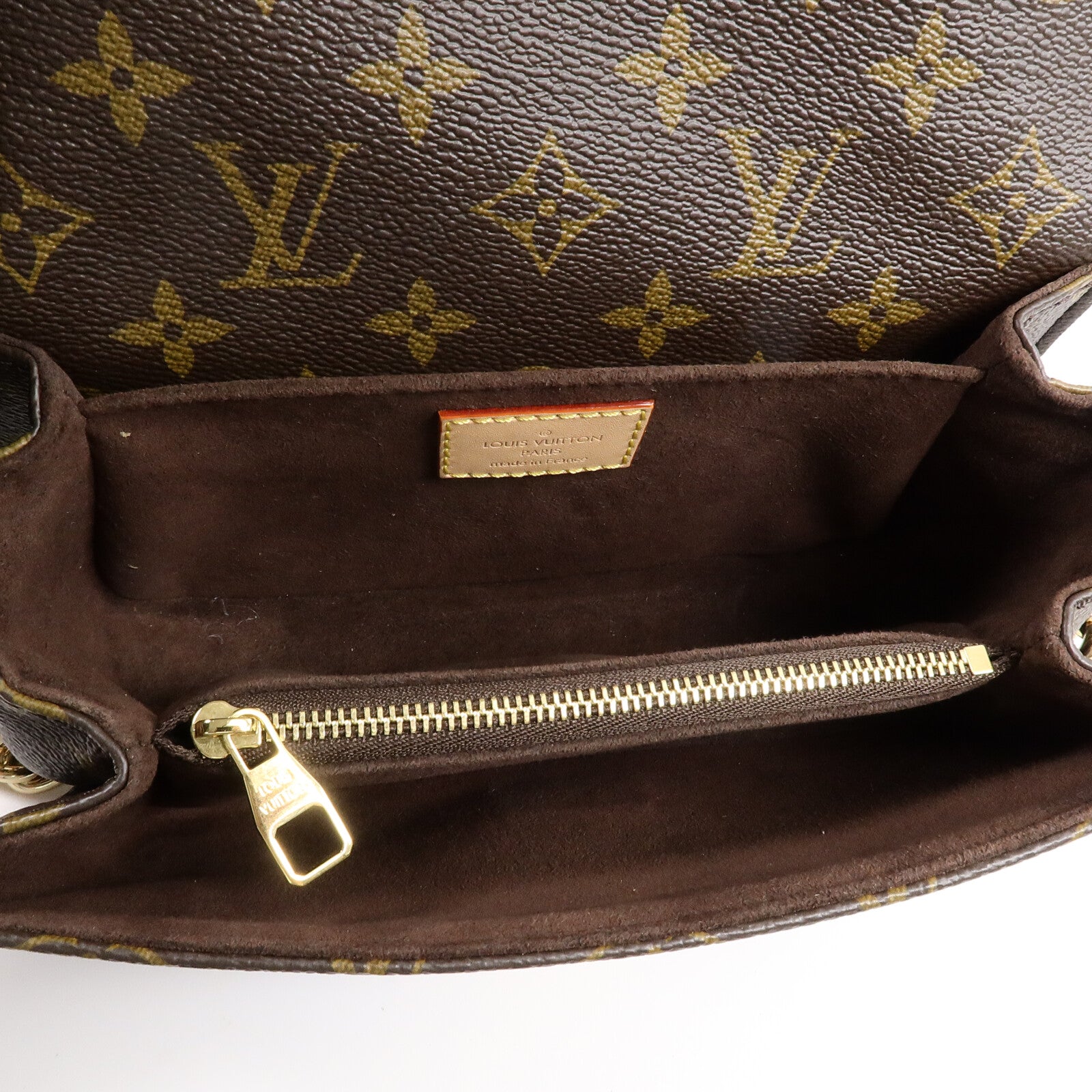 LOUIS VUITTON Monogram Pochette Metis East West金扣手挽肩背兩用袋