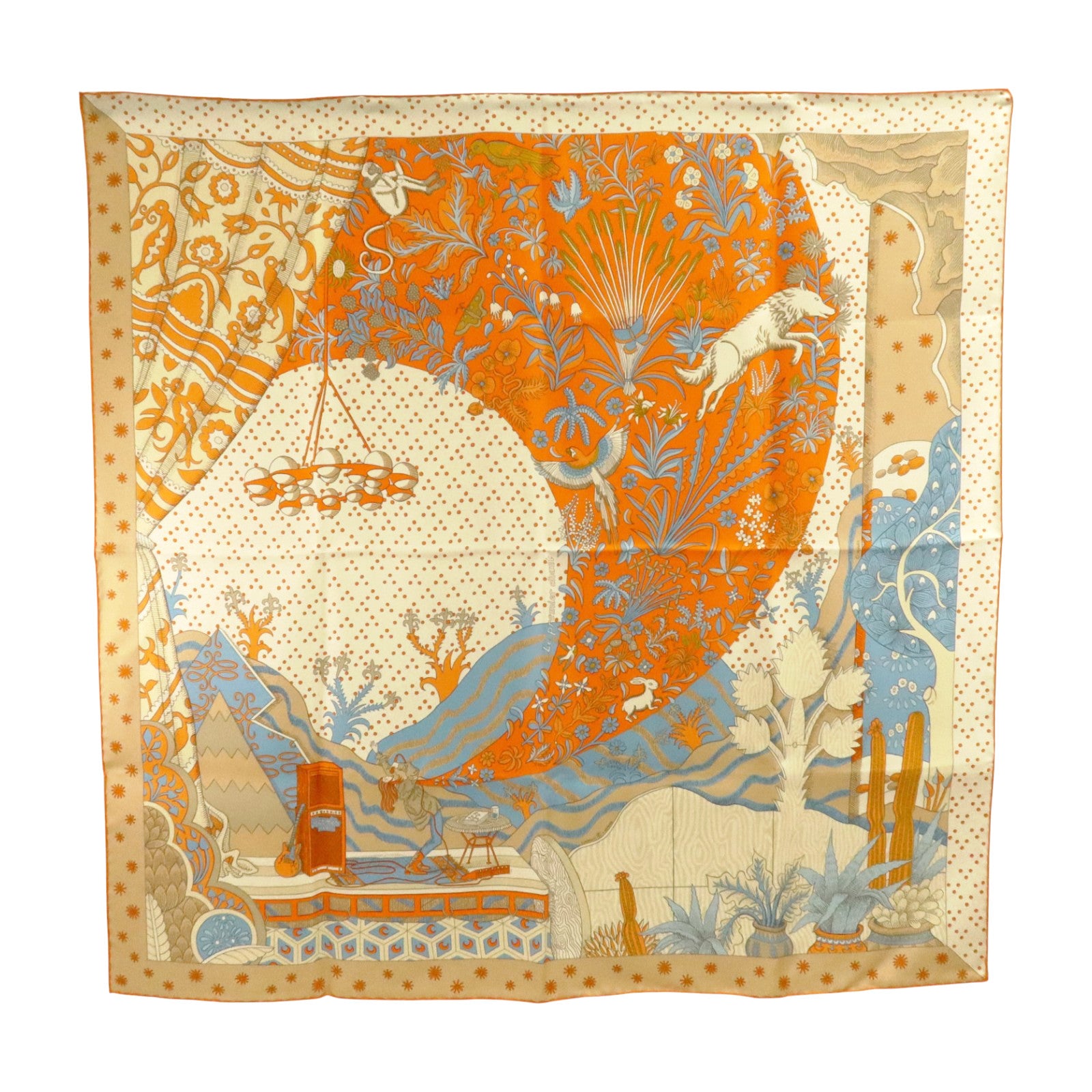 HERMES 【激減優惠】絲質Scarf 90x90cm絲巾