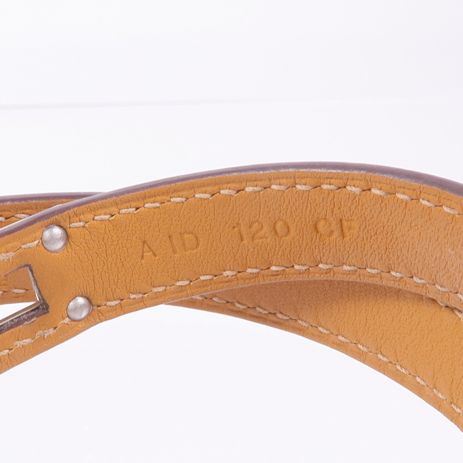 HERMES Swift皮革Kelly Double Tour Bracelet銀扣手帶