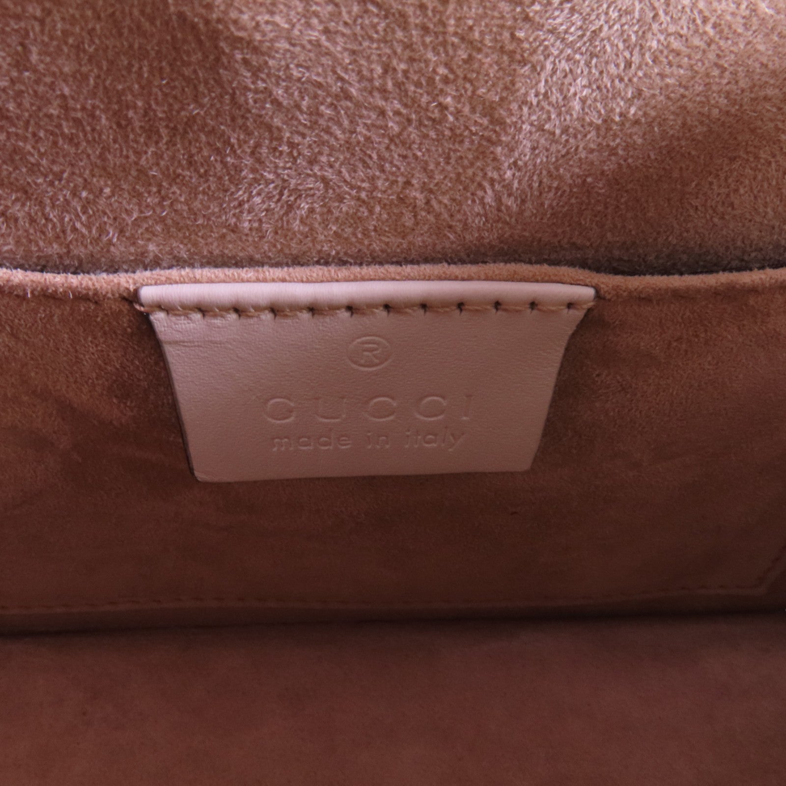 GUCCI GG GHW Sylvie Mini Handbag Shoulder Bag 470270 Calfskin Leather White