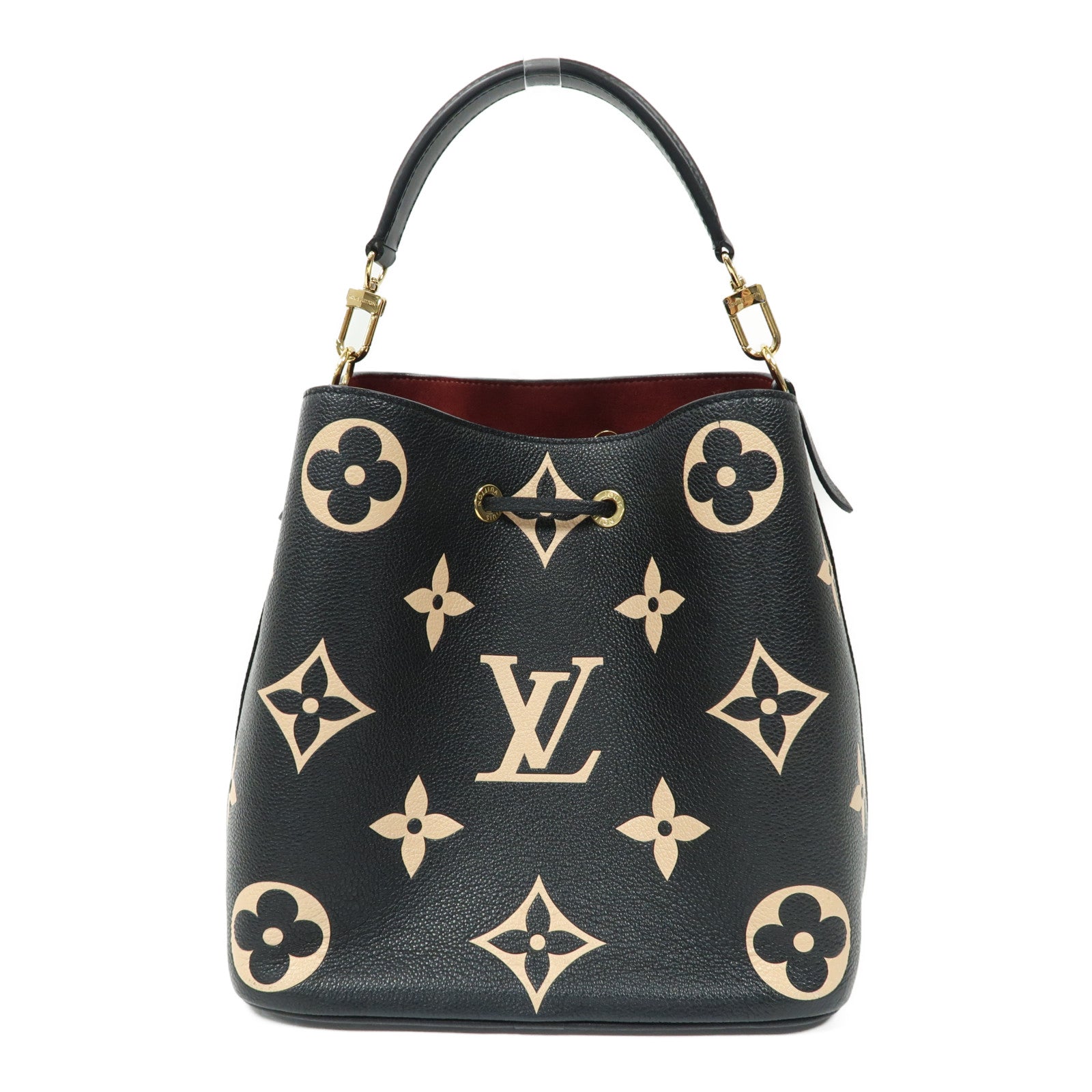 LOUIS VUITTON 【激減優惠】Monogram Empreinte NeoNoe MM金扣手挽肩背兩用袋黑色