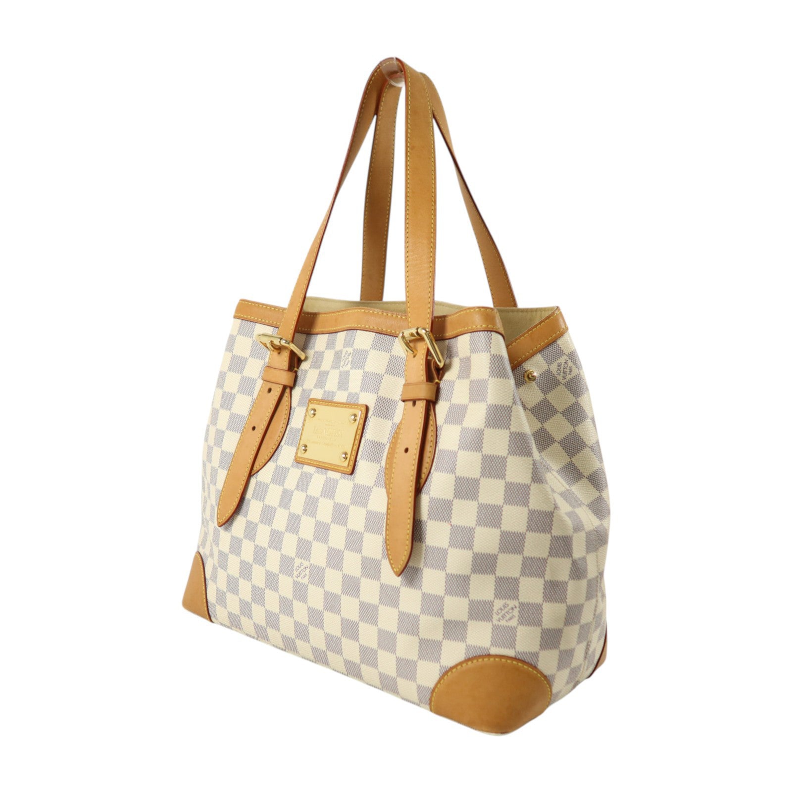 LOUIS VUITTON Damier Azur Hampstead MM金扣肩背袋