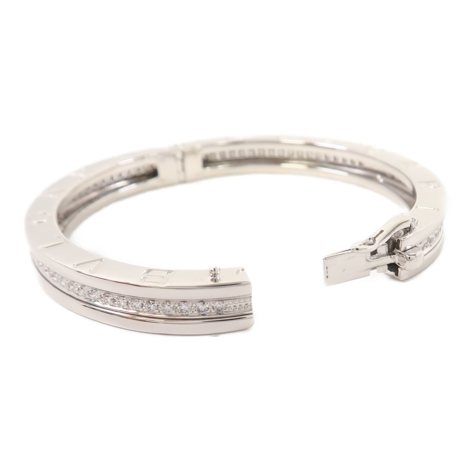 BVLGARI 【激減優惠】18K白金B.zero1 Diamond Bracelet手鐲銀色