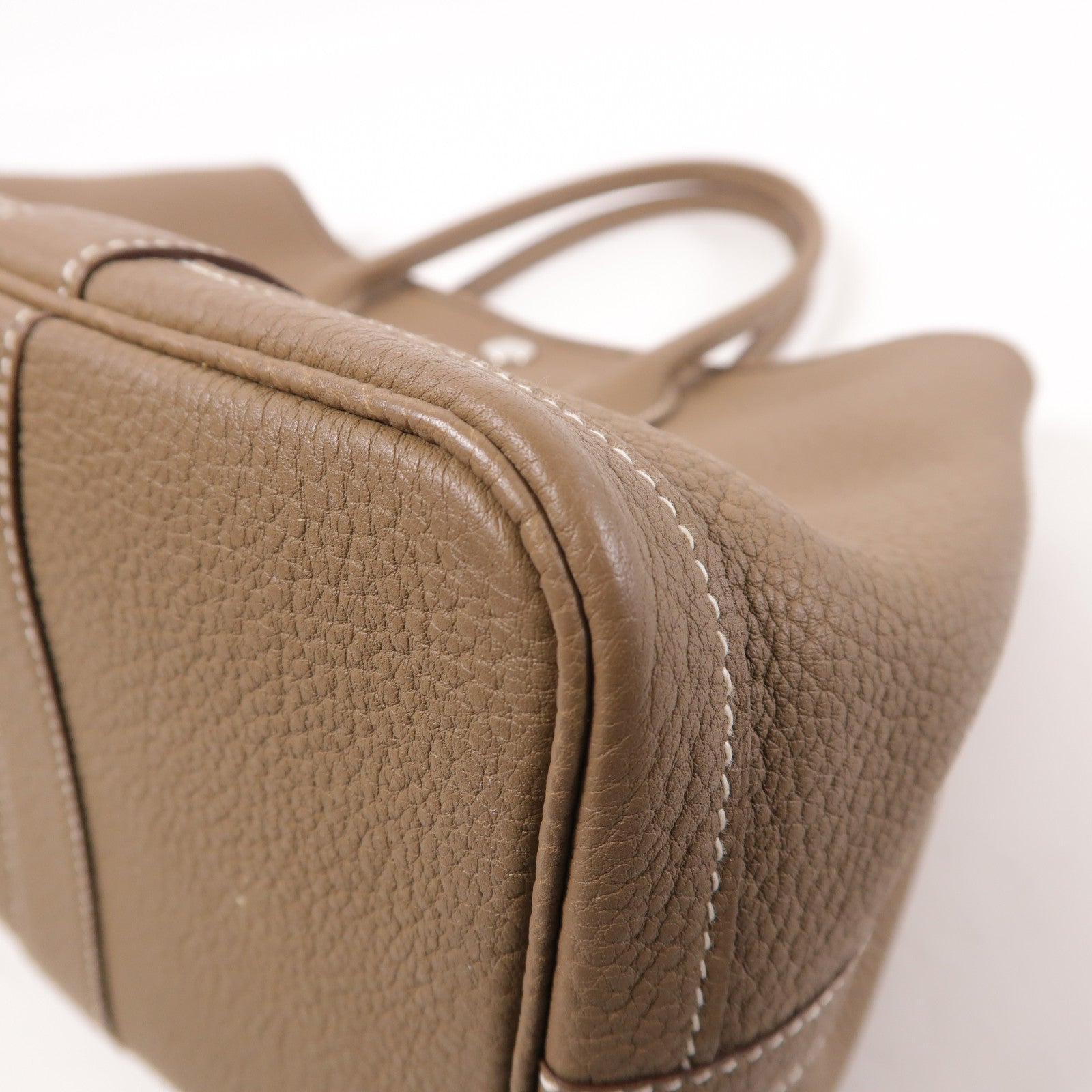 HERMES Negonda皮革Garden Party TPM銀扣手挽袋