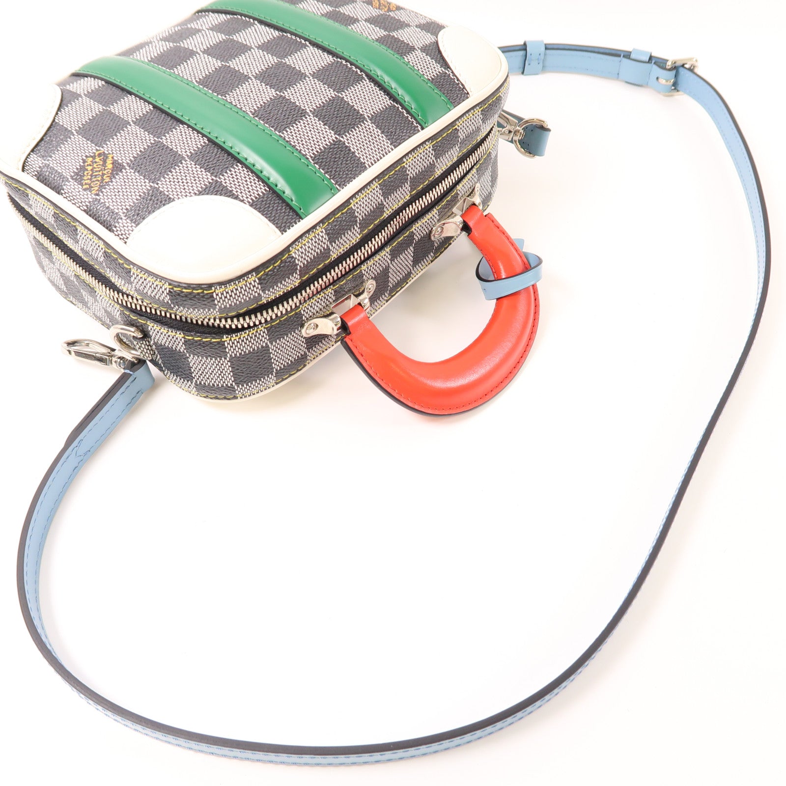 LOUIS VUITTON LV SHW Valisette BB 2 Way Bag N40233 Damier Black White