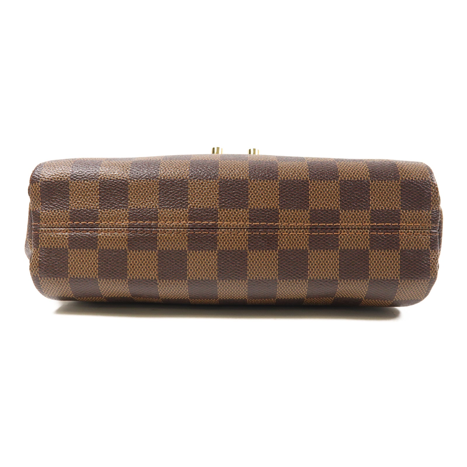 LOUIS VUITTON Damier Croisette金扣手挽肩背兩用袋啡色