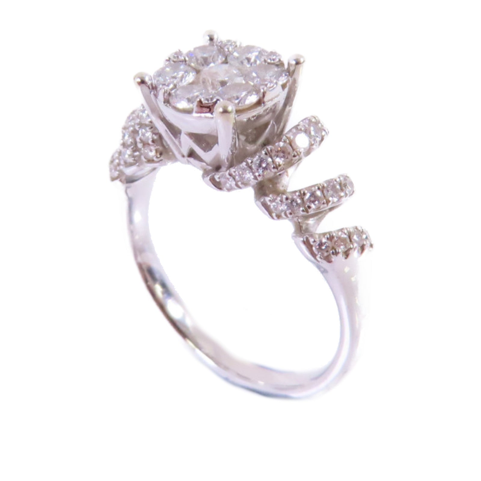JEWELRY 18K白金Diamond Ring 0.15ct鑽石戒指US#6.5