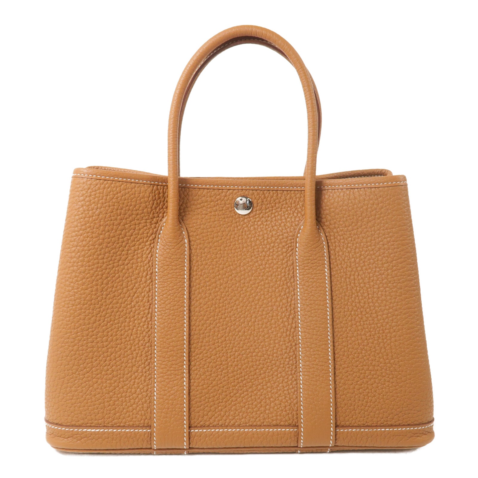 HERMES Negonda皮革Garden Party TPM銀扣手挽袋