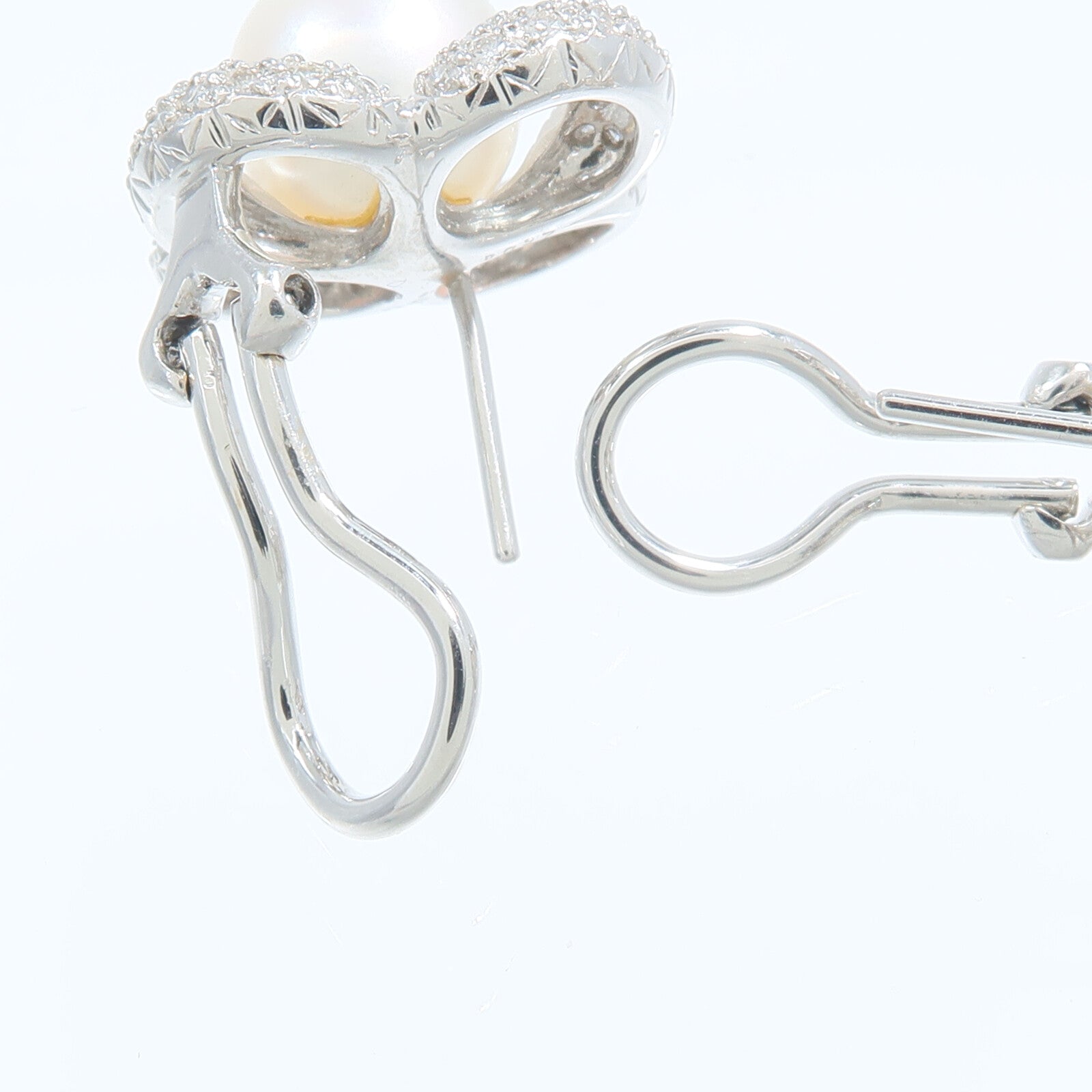 JEWELRY 18K白金Pearl Diamond Earring珍珠/鑽石耳環