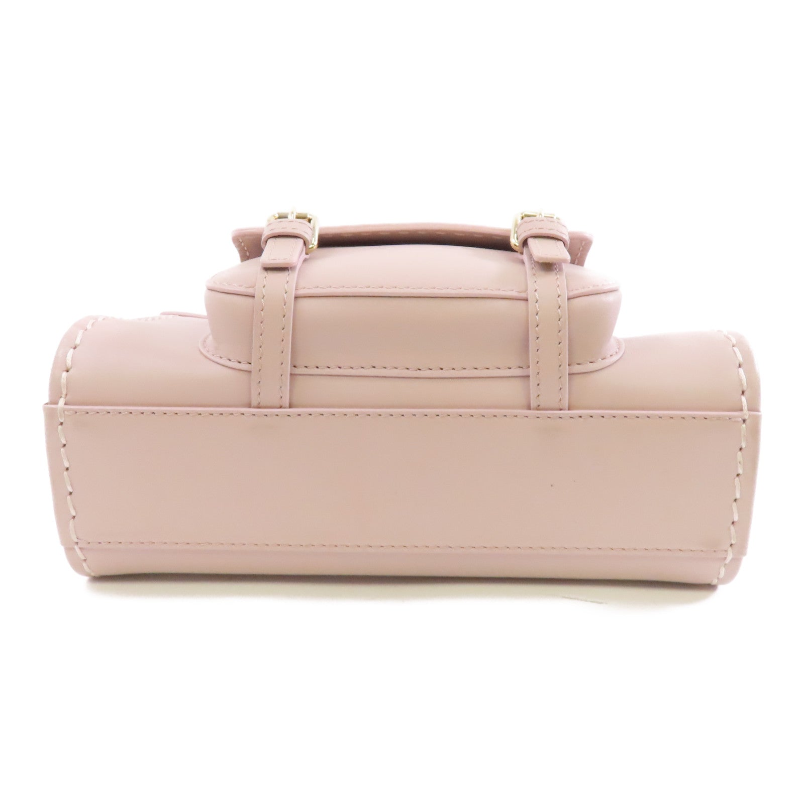 Chloe 牛皮皮革Shoulder Bag金扣肩背袋粉紅色