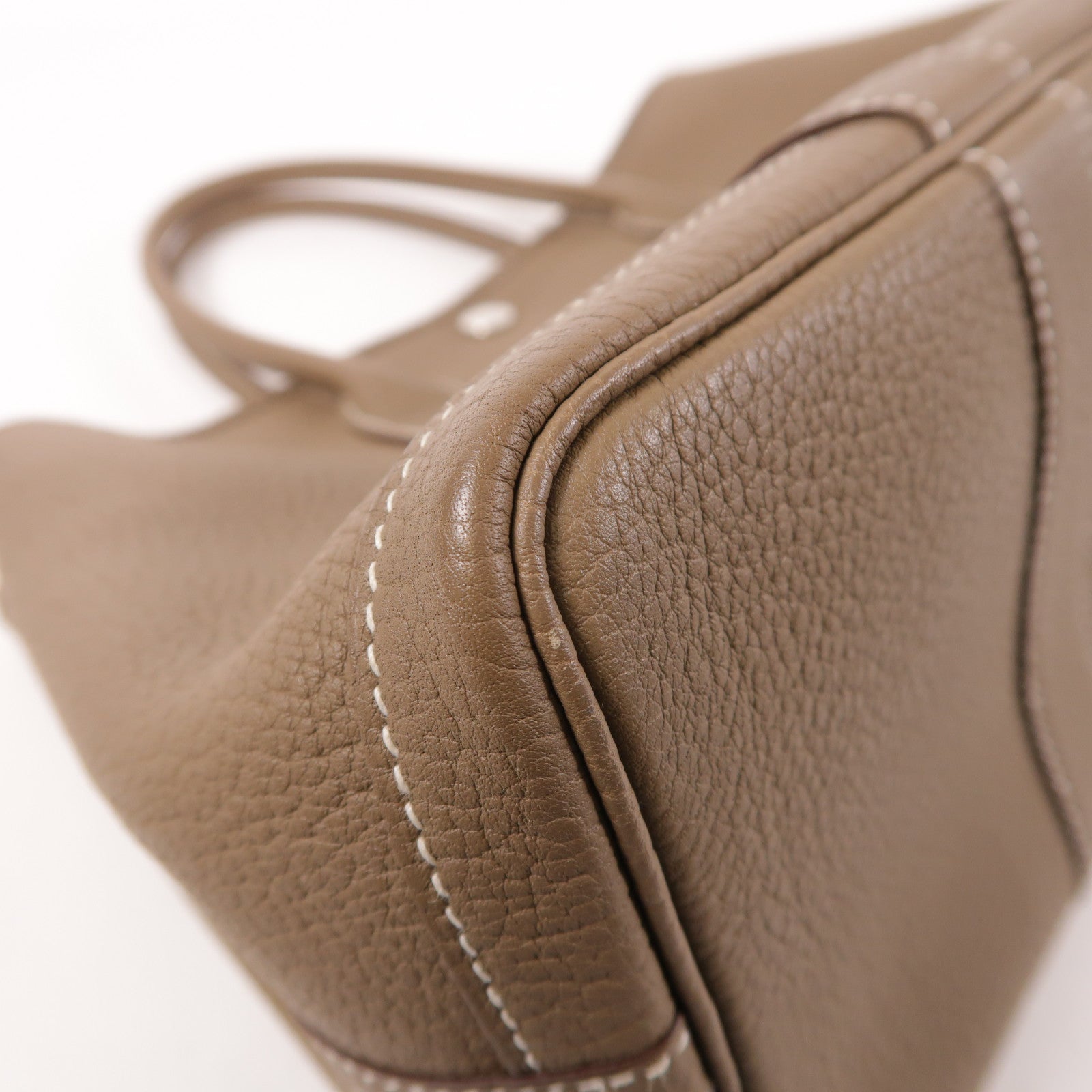 HERMES Negonda皮革Garden Party TPM銀扣手挽袋