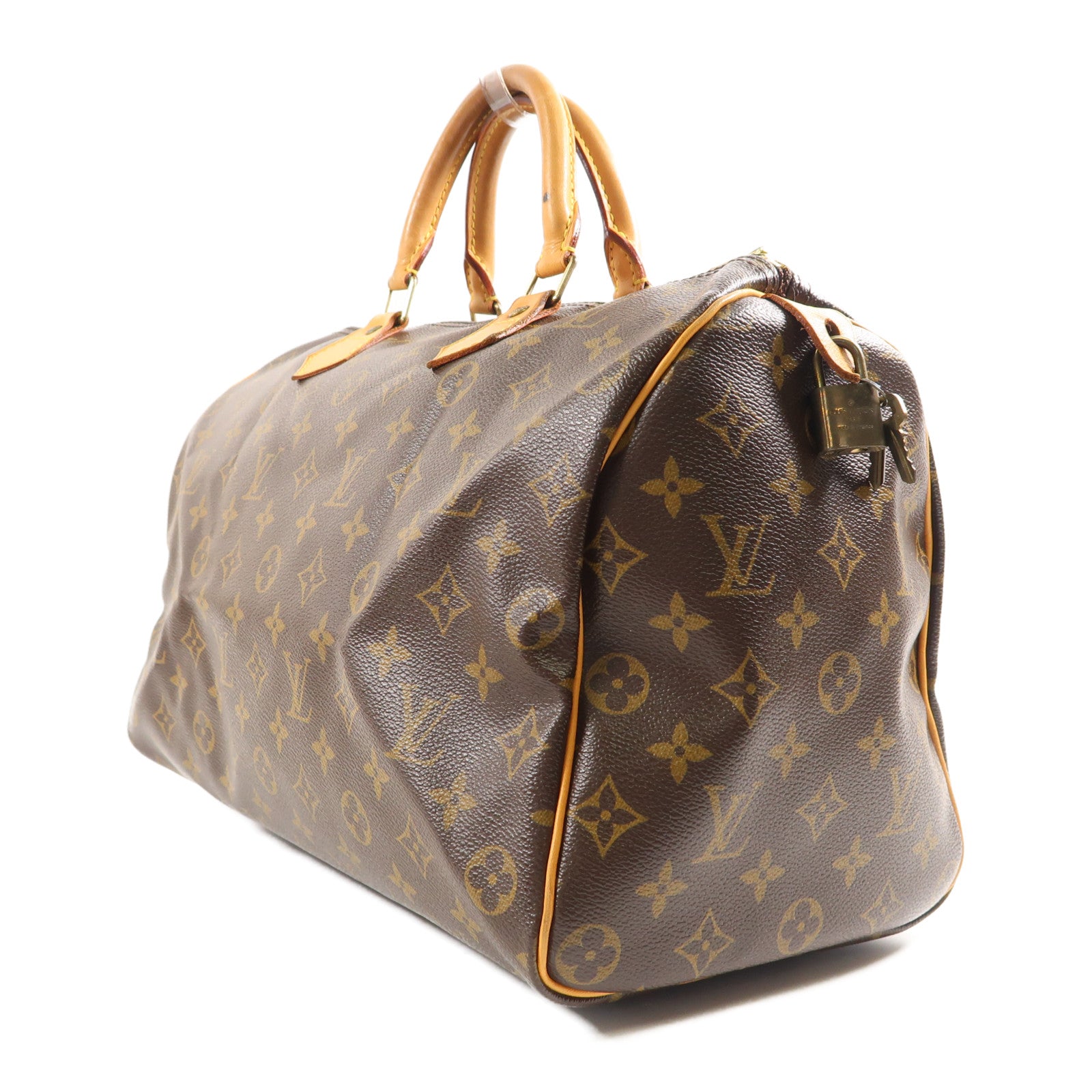 LOUIS VUITTON LV GHW Speedy 35 Hand Bag M41107 Monogram Brown
