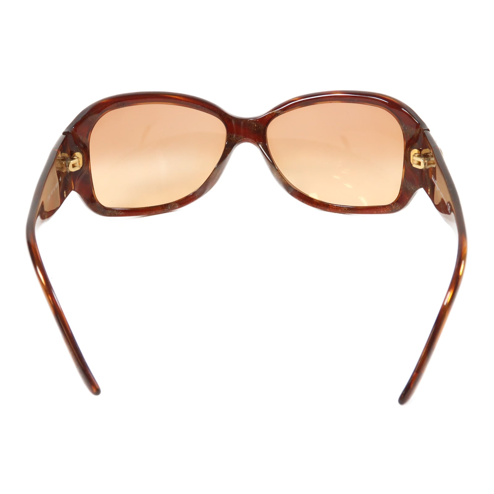 Salvatore Ferragamo 【激減優惠】PVC Sunglasses金扣太陽眼鏡啡色