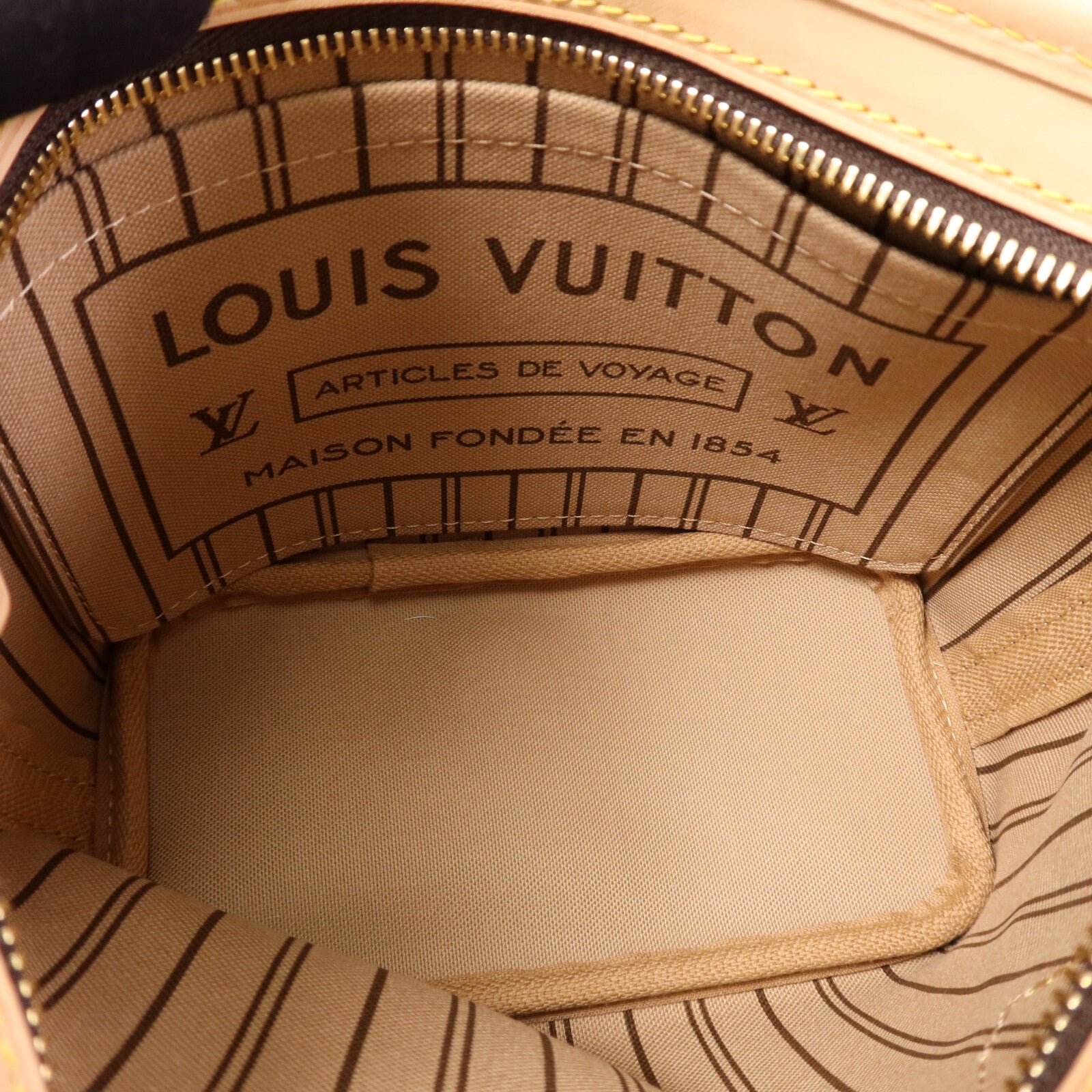 LOUIS VUITTON Monogram Neverfull BB金扣手挽肩背兩用袋