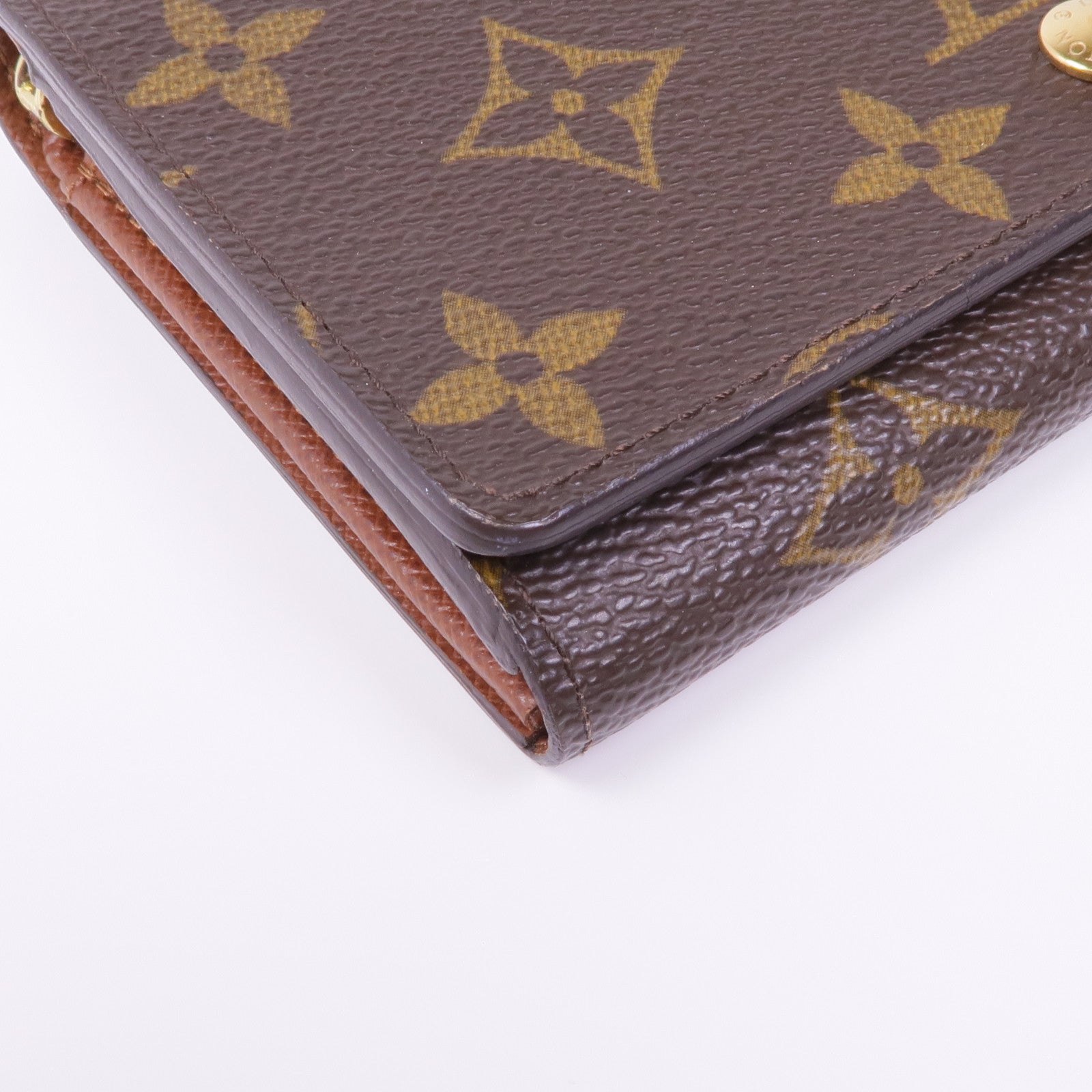 LOUIS VUITTON Monogram Porte Monnaie Billets Trésor金扣錢包
