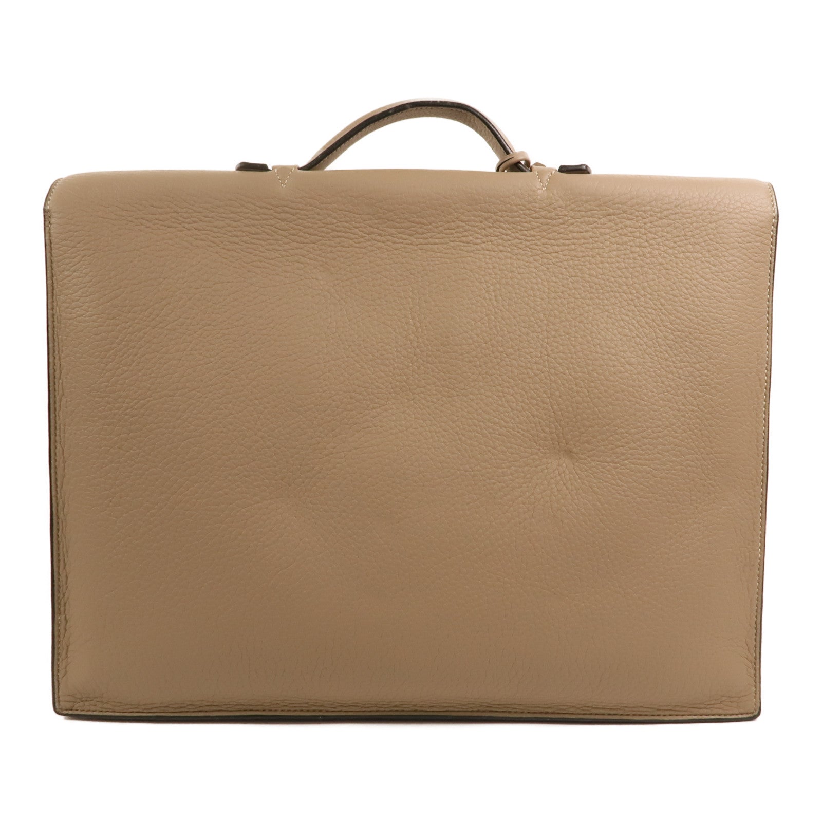 HERMES Togo皮革Sac a Depeches 銀扣手挽袋Gris Tourterelle