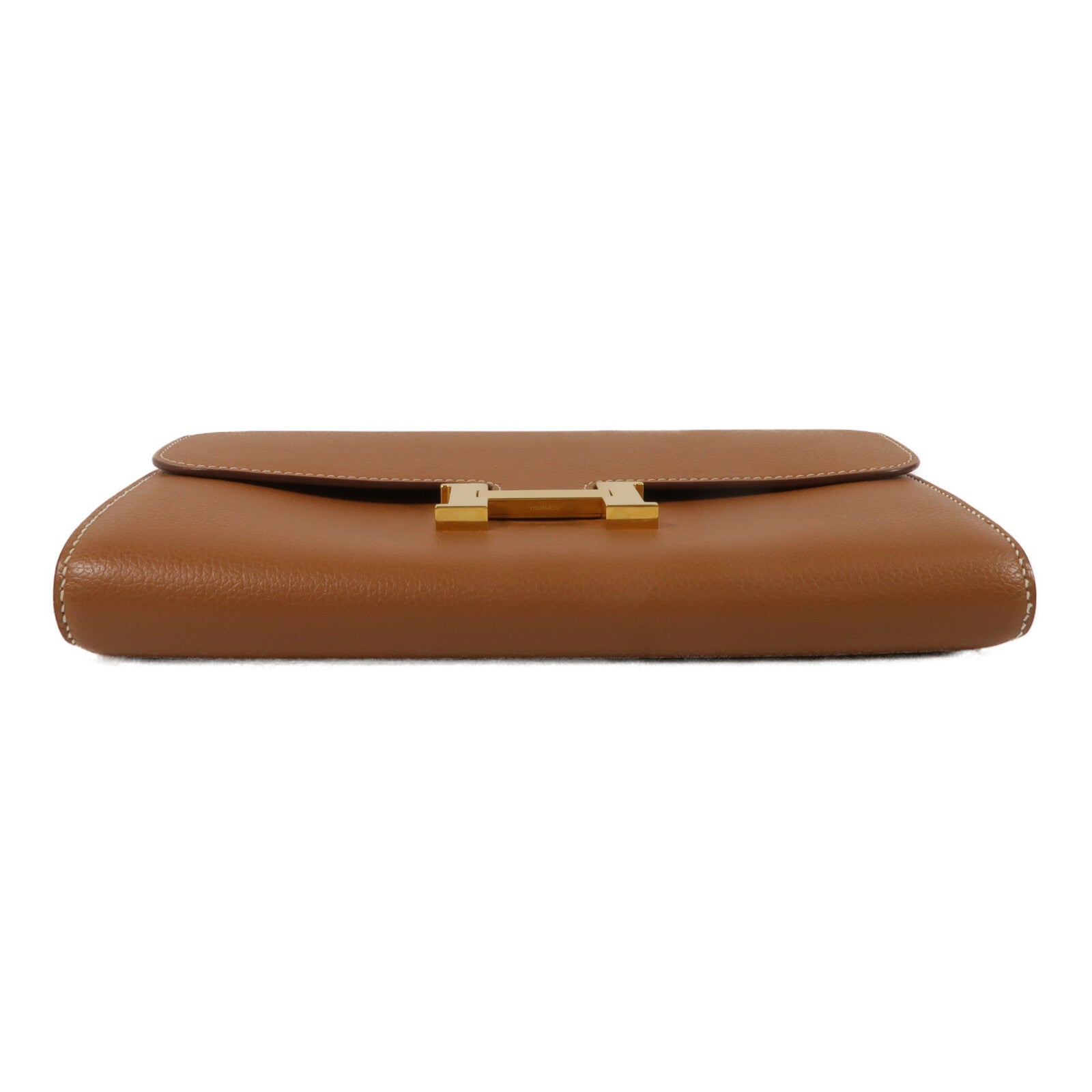 HERMES Evercolor皮革Constance To Go肩背袋Gold