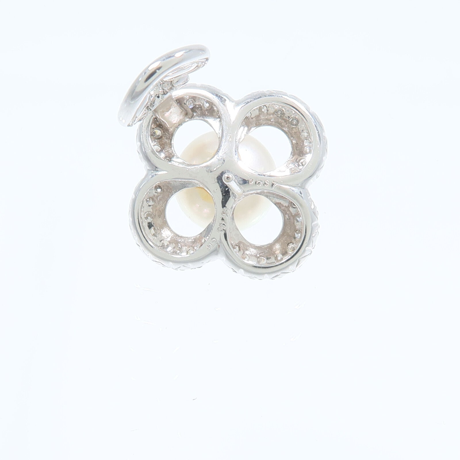 JEWELRY 18K白金Pearl Diamond Earring珍珠/鑽石耳環
