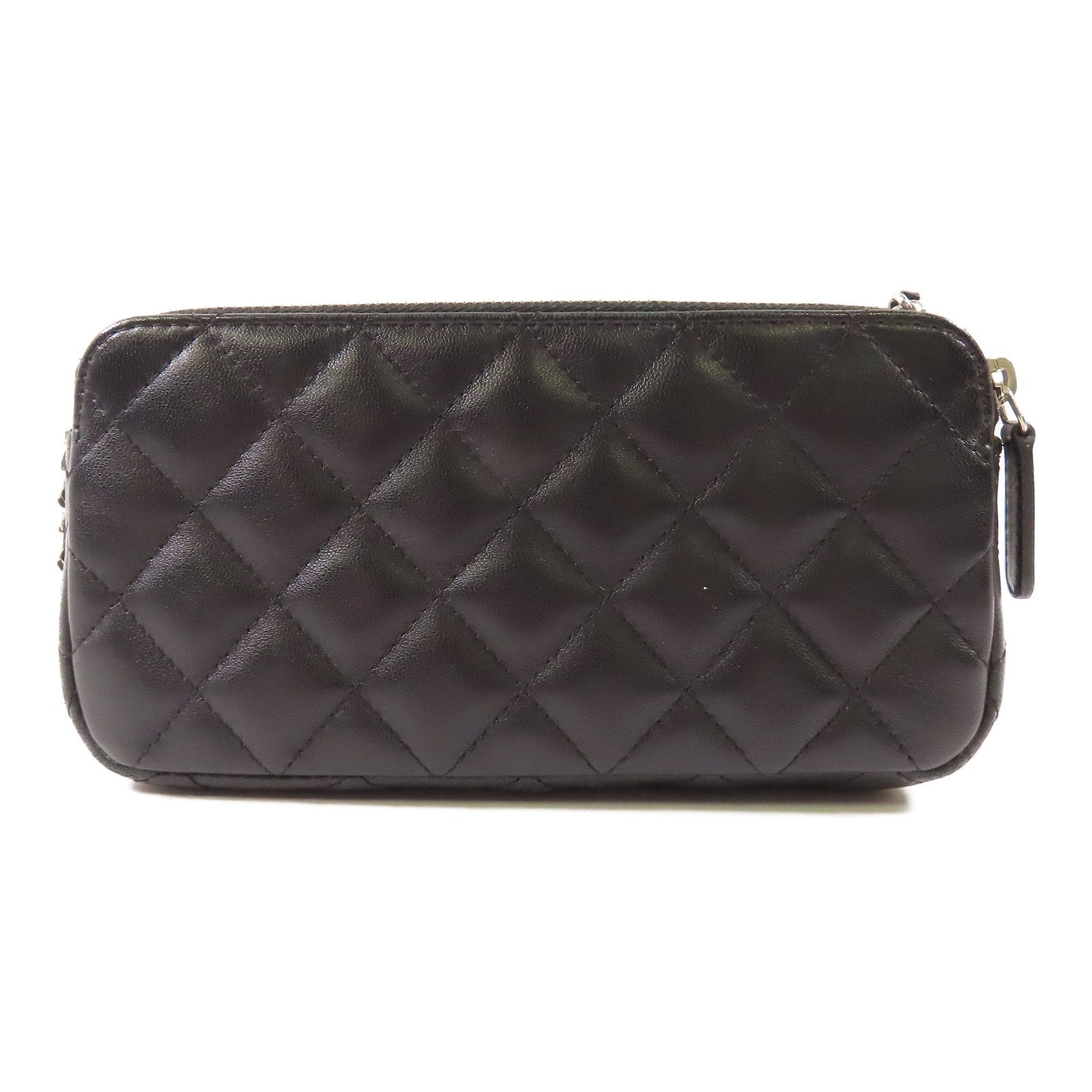 CHANEL 【激減優惠】羊皮皮革Chain Shoulder銀扣鏈帶肩背袋