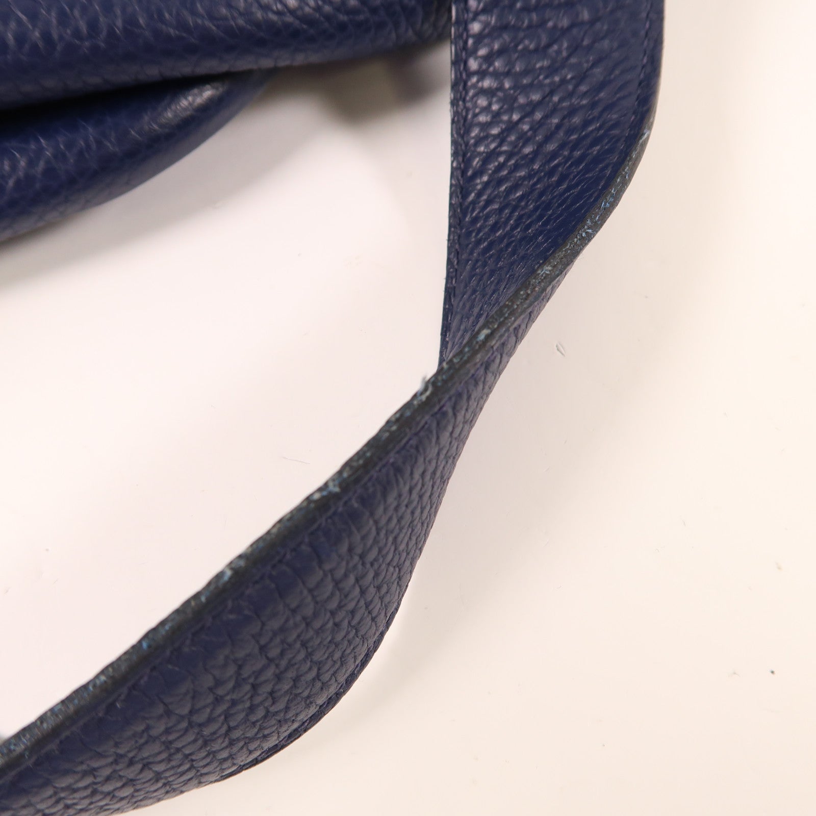 HERMES Clemence皮革Picotin GM銀扣手挽袋Bleu Nuit