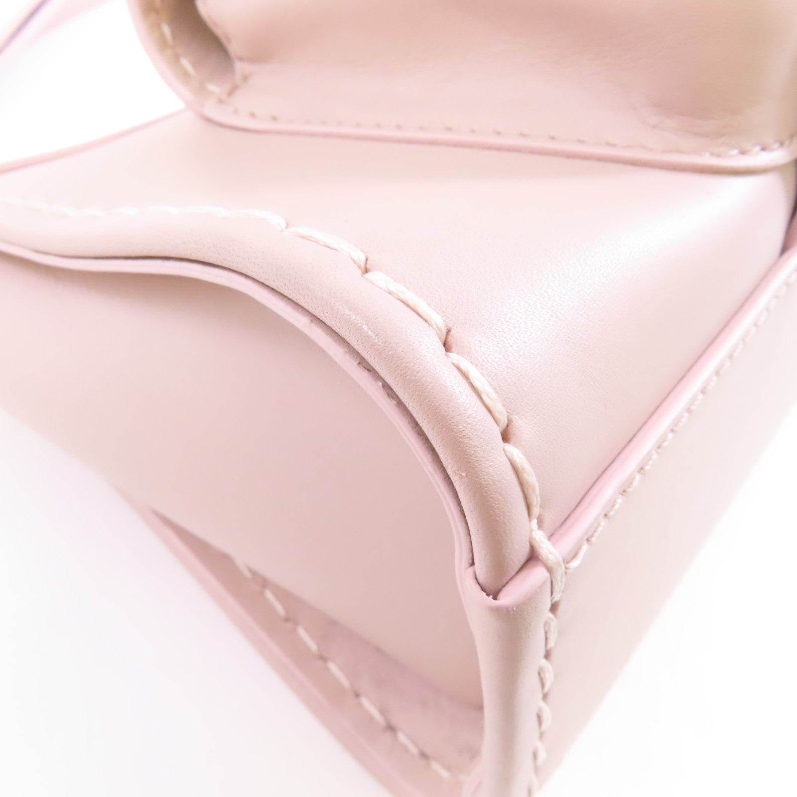 Chloe 牛皮皮革Shoulder Bag金扣肩背袋粉紅色