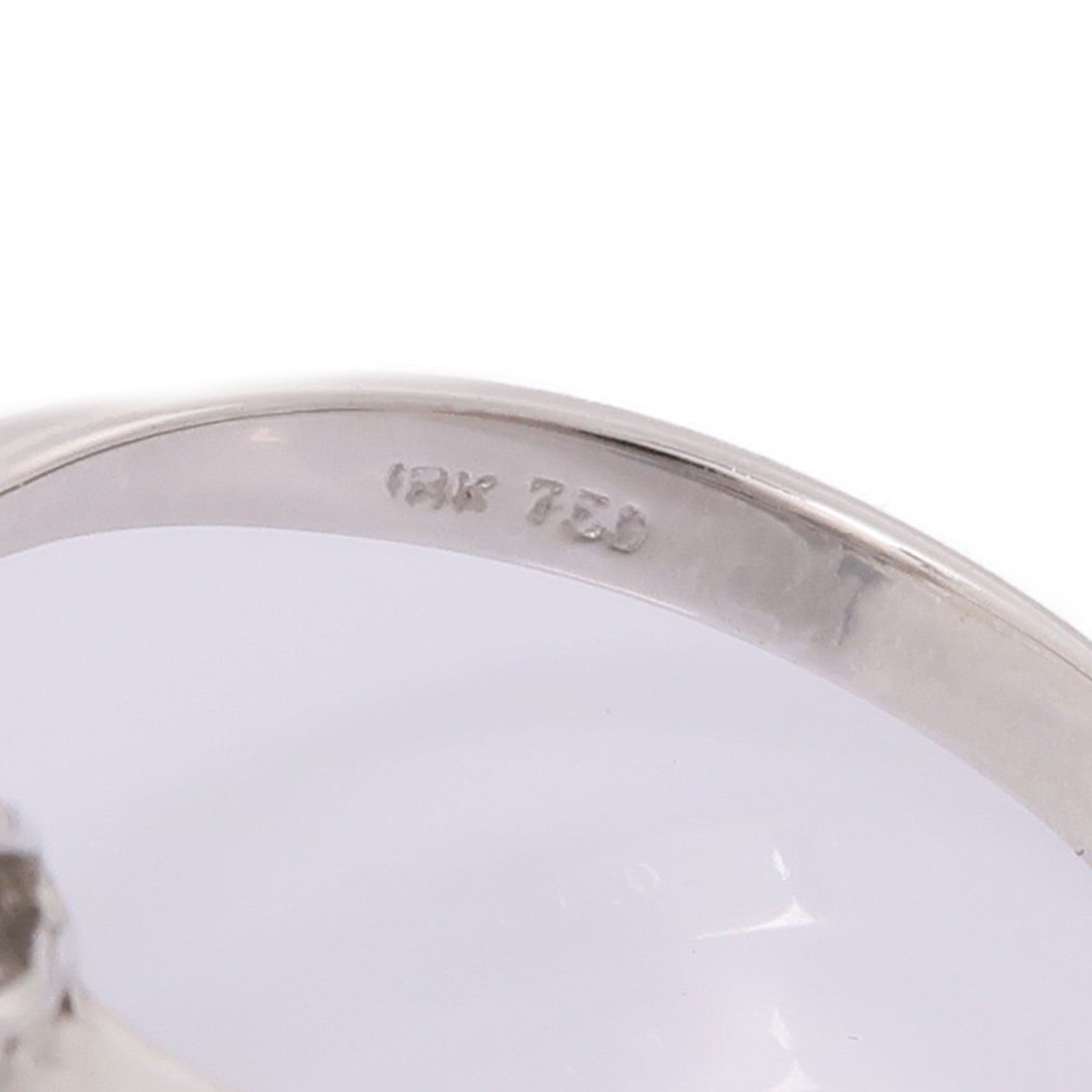 JEWELRY 18K白金Jade/Diamond Ring翡翠/鑽石戒指US#6.25