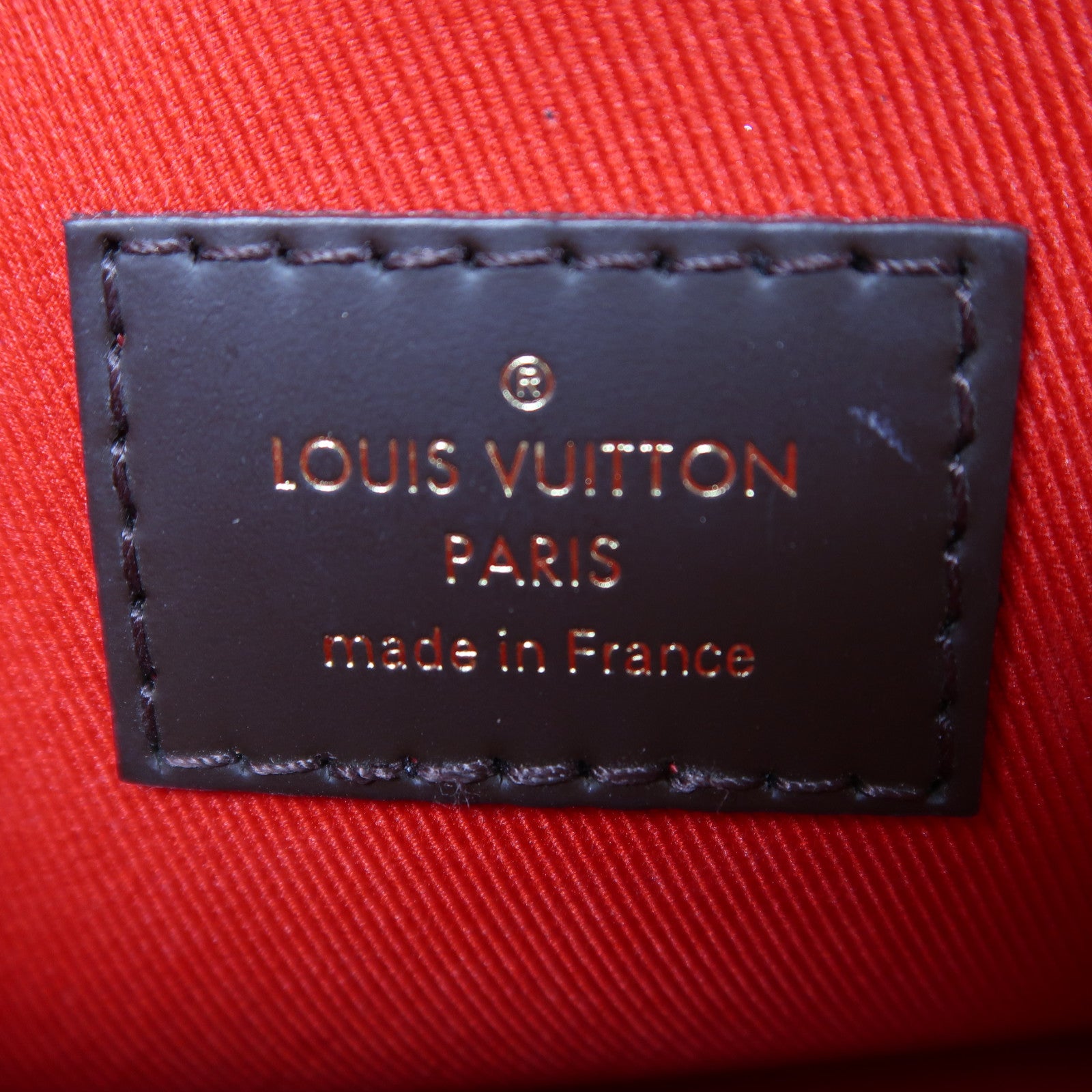 LOUIS VUITTON Damier Croisette金扣手挽肩背兩用袋啡色