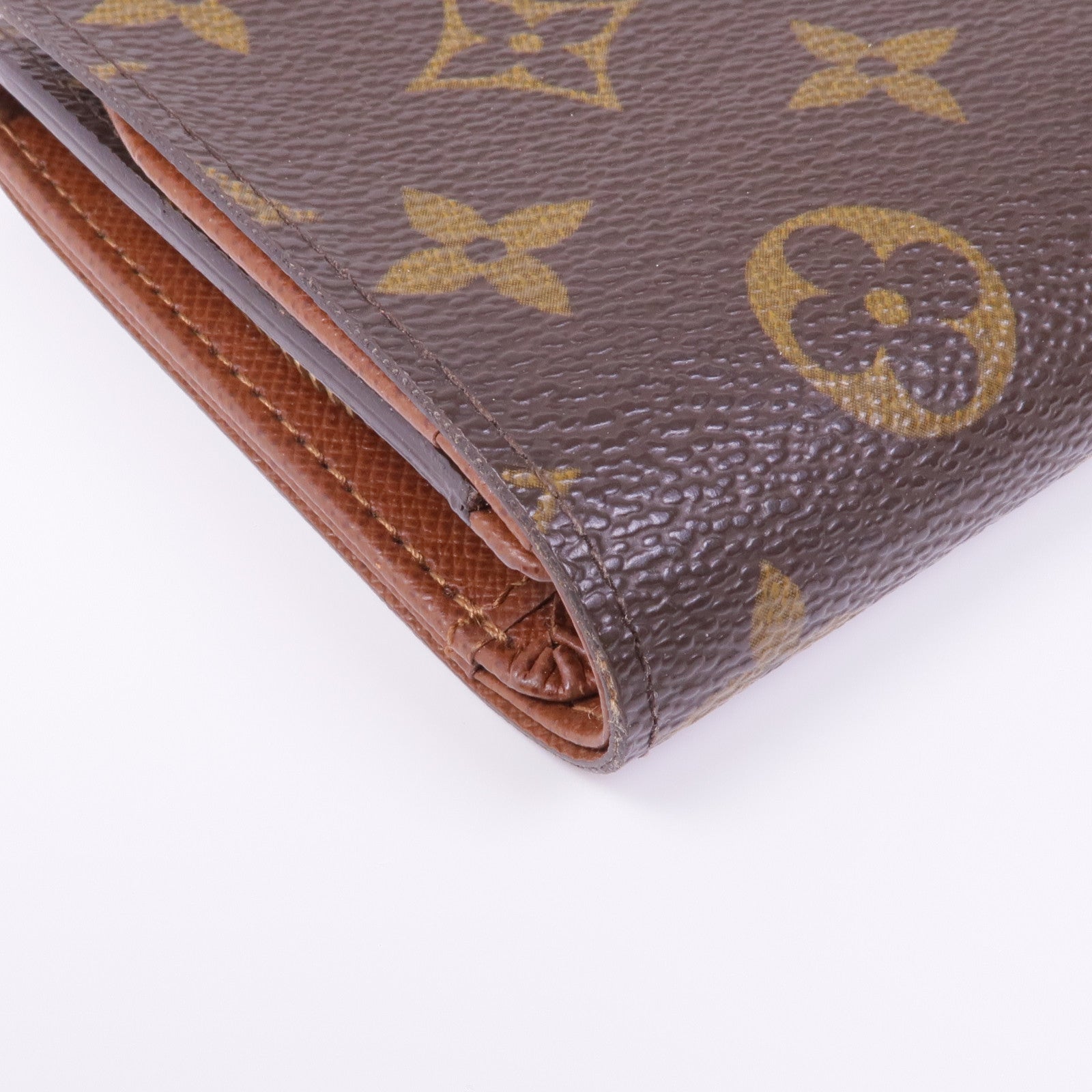 LOUIS VUITTON Monogram Porte Monnaie Billets Trésor金扣錢包