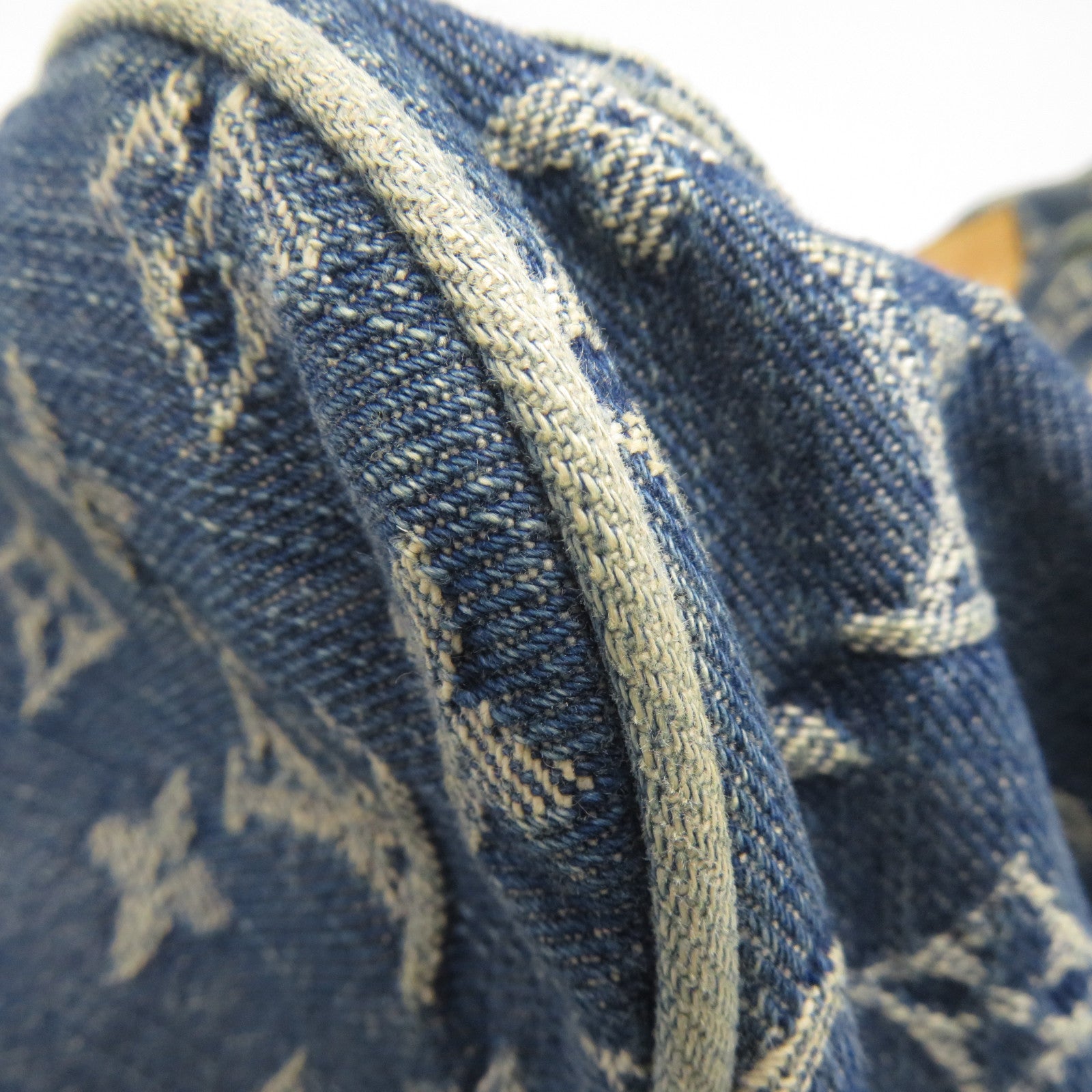 LOUIS VUITTON Monogram Denim Neo Speedy金扣手挽袋藍色