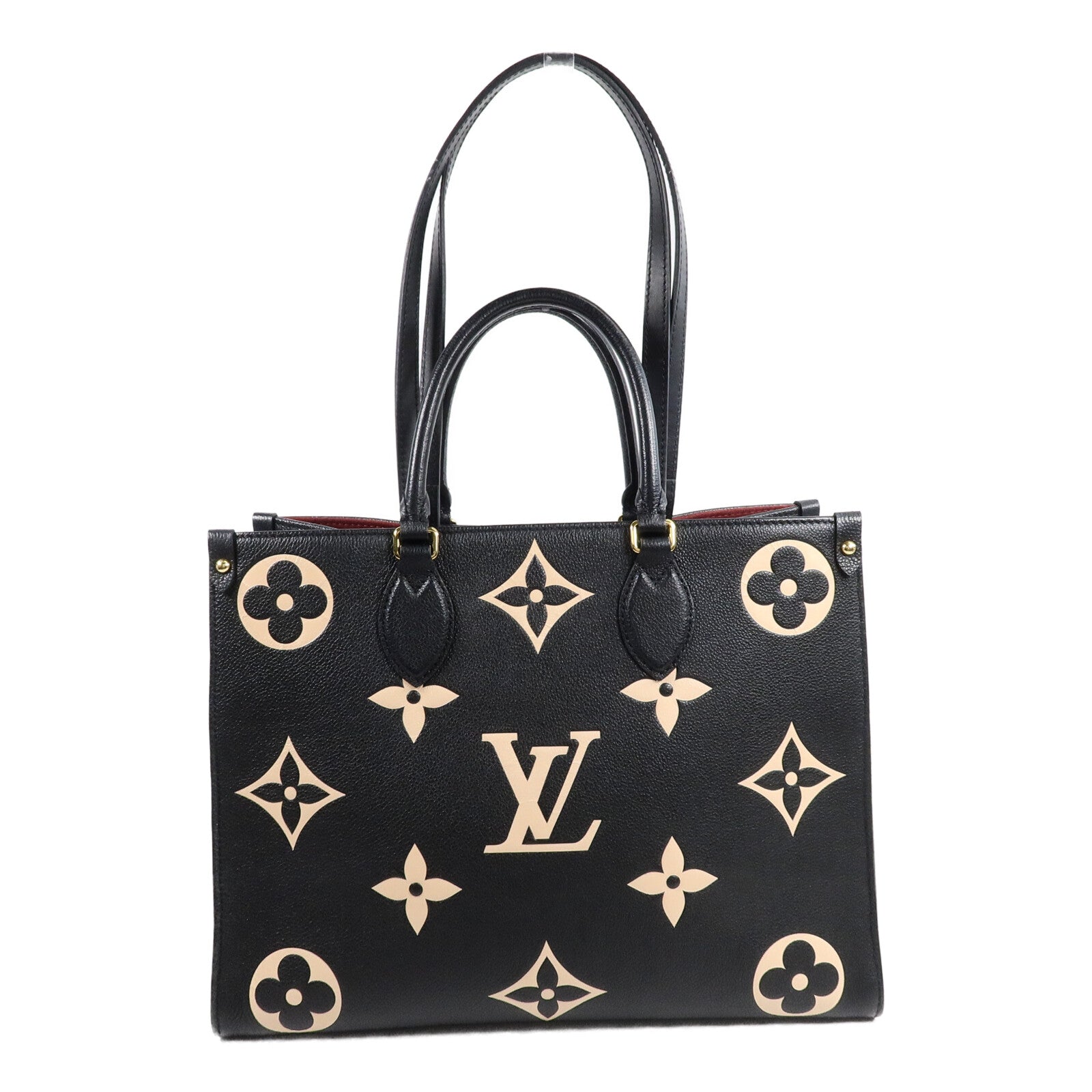 LOUIS VUITTON Monogram Empreinte OnTheGO金扣手挽肩背兩用袋